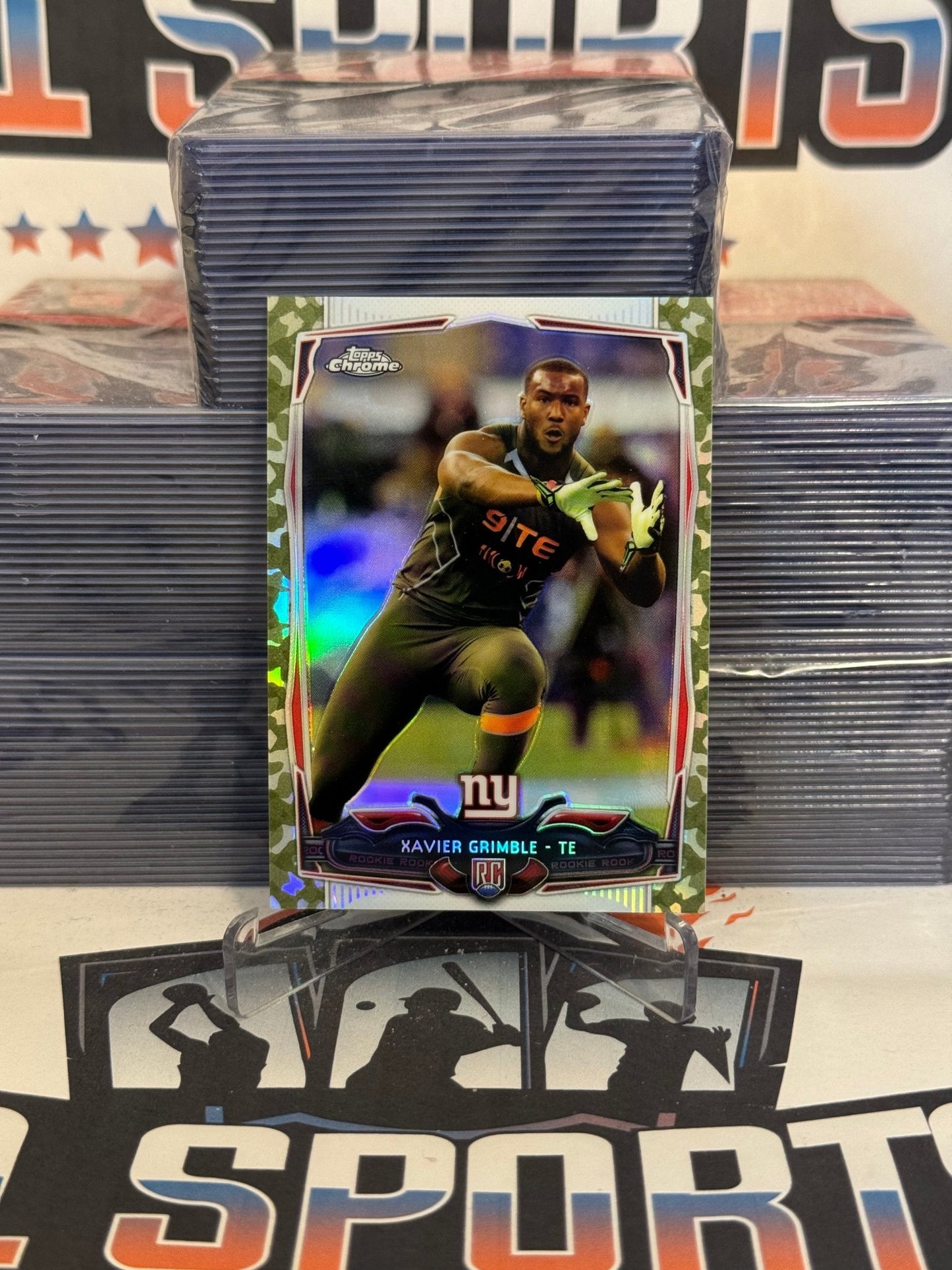 2014 Topps Chrome (Camo Refractor 258/499) Xavier Grimble Rookie #156