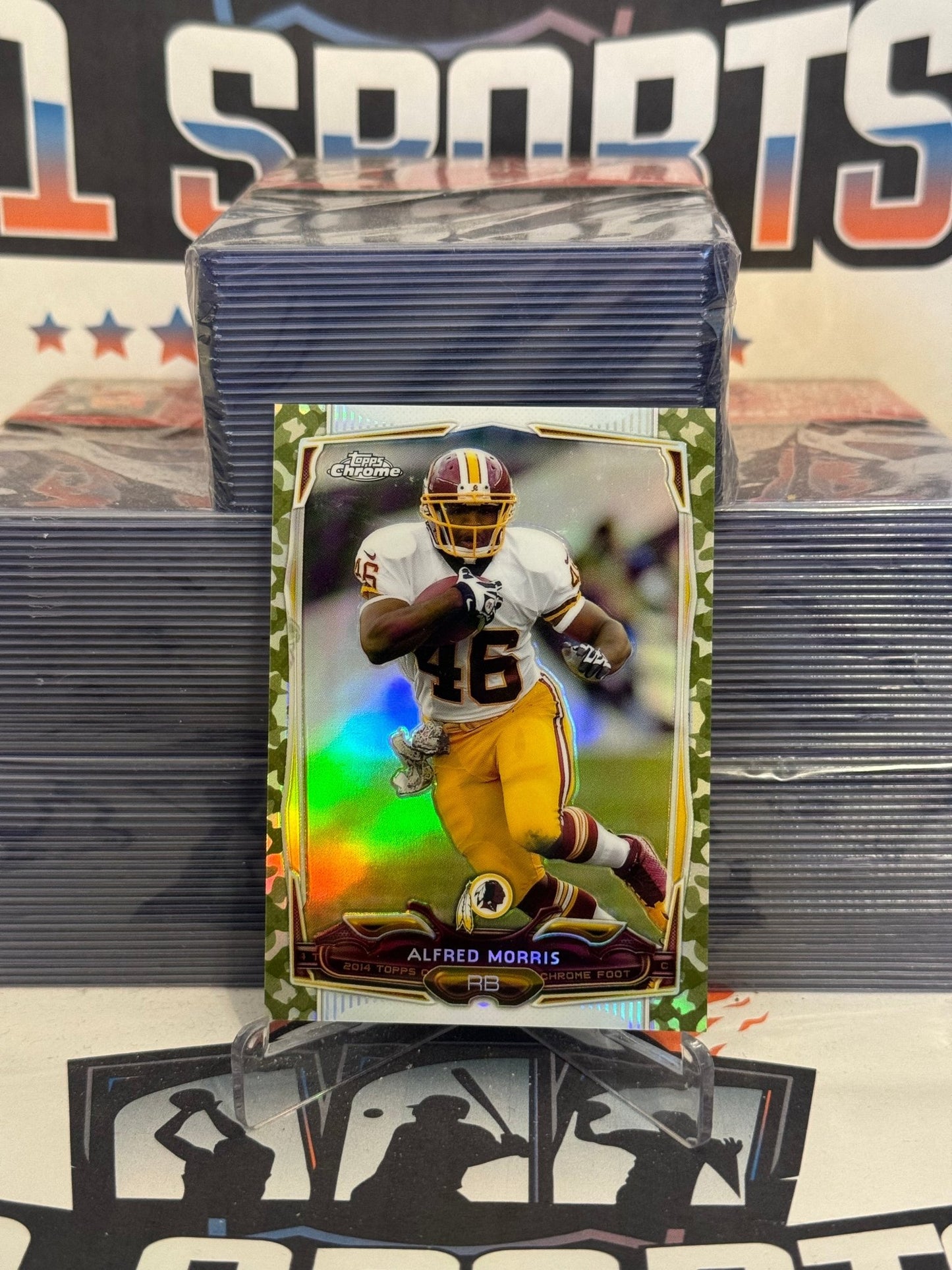 2014 Topps Chrome (Camo Refractor 407/499) Alfred Morris #52