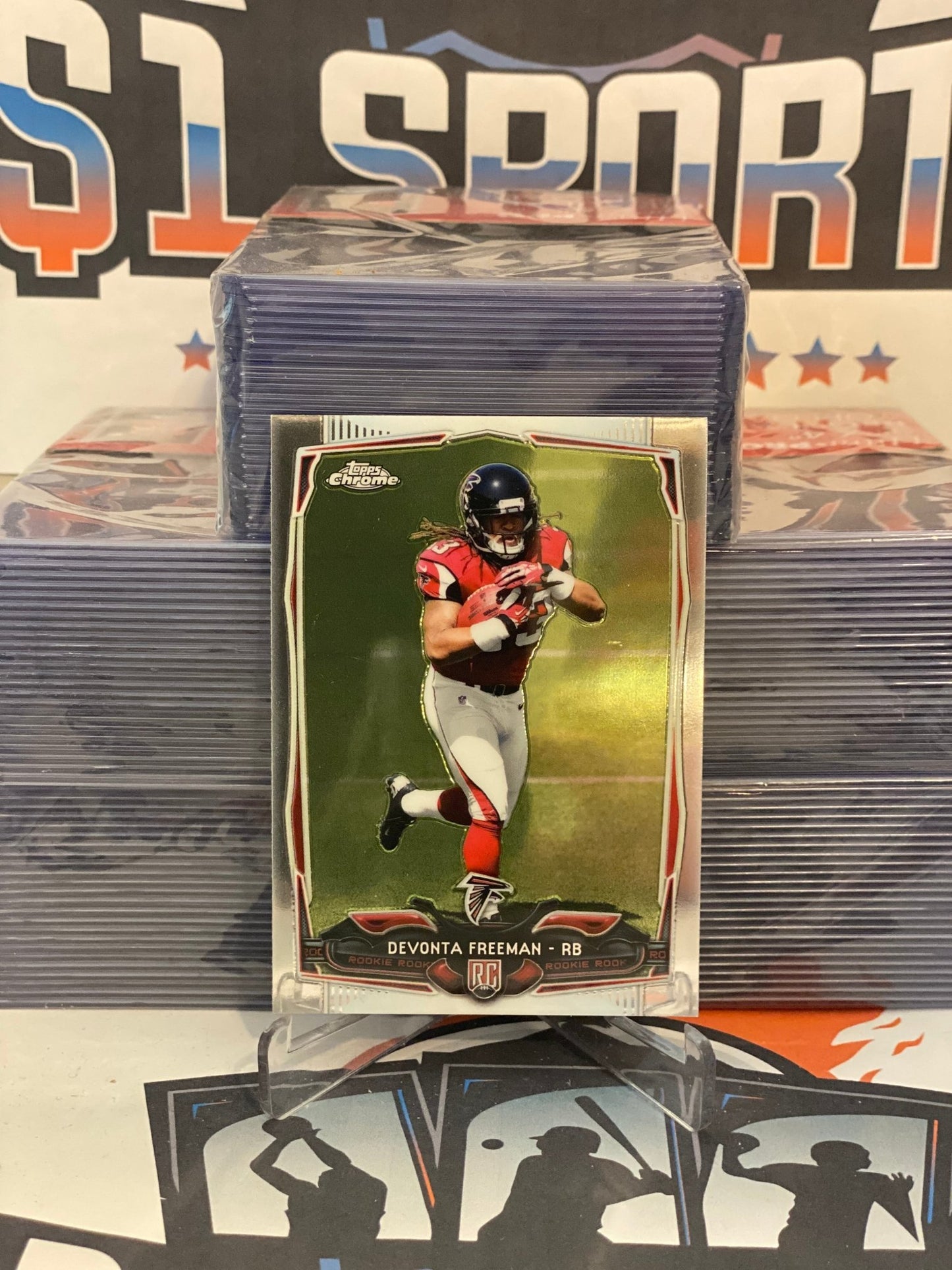 2014 Topps Chrome Devonta Freeman Rookie #216