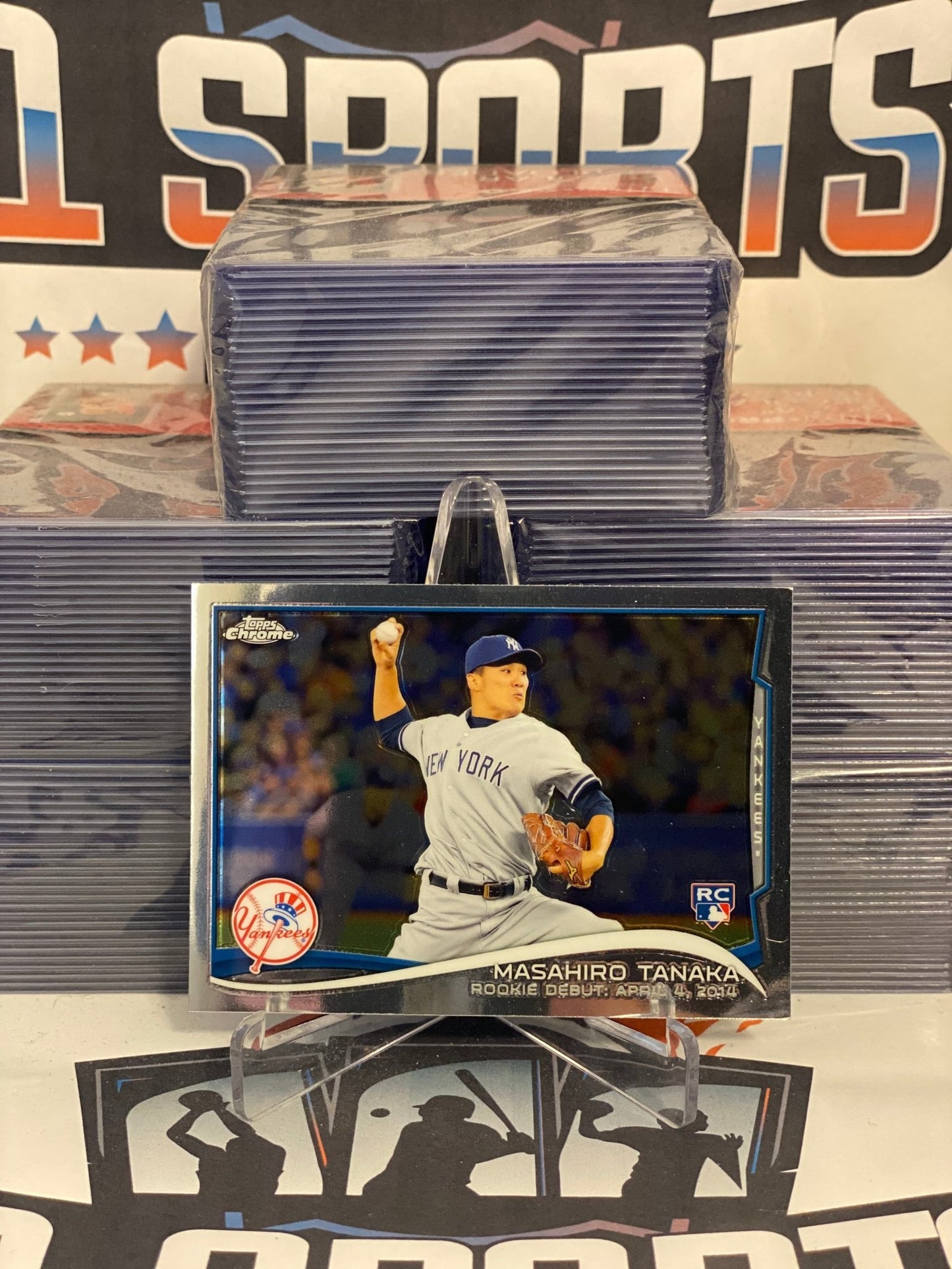 2014 Topps Chrome Update (MLB Debut) Masahiro Tanaka Rookie #MB-43