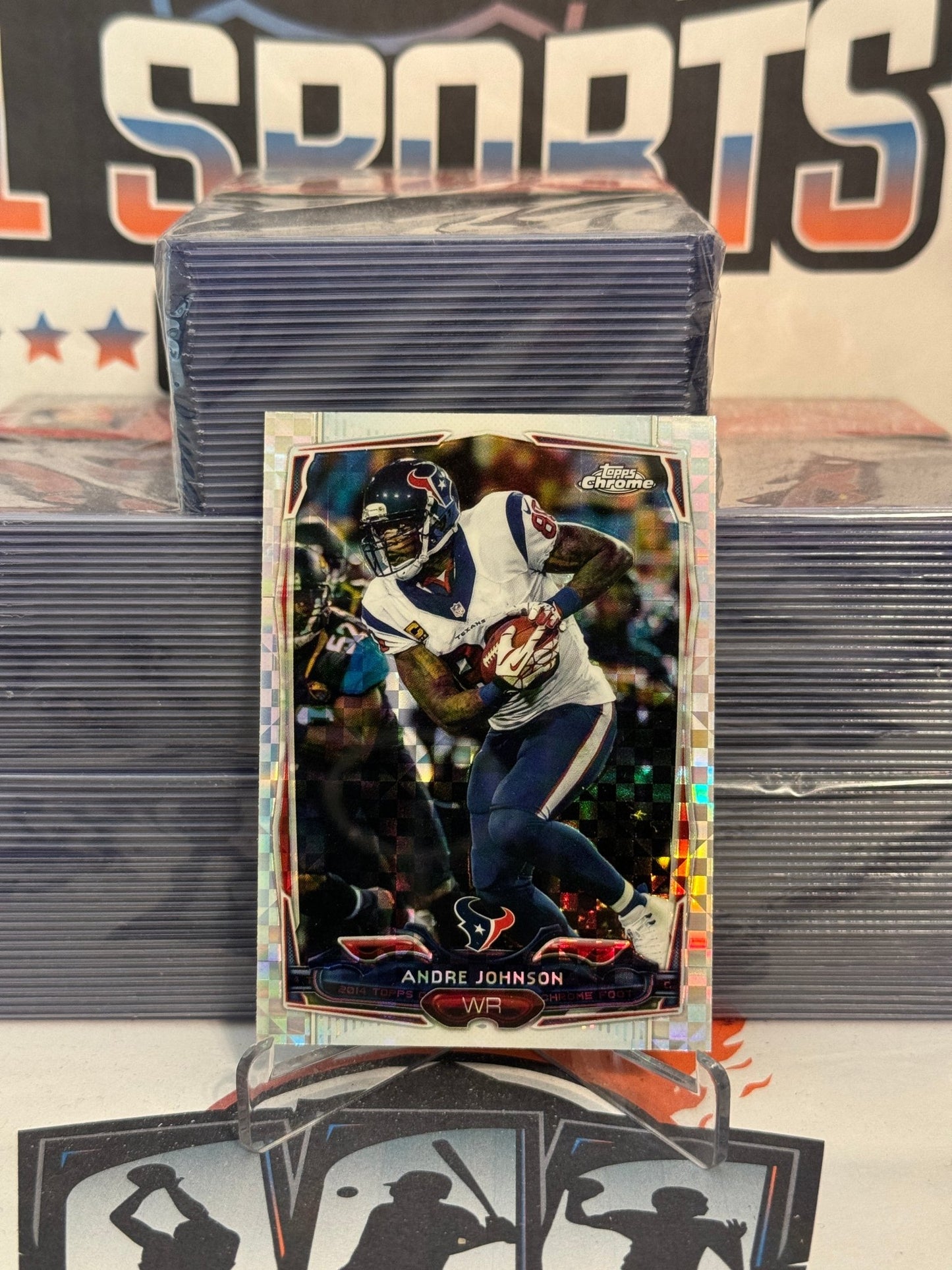 2014 Topps Chrome (X-Fractor) Andre Johnson #101