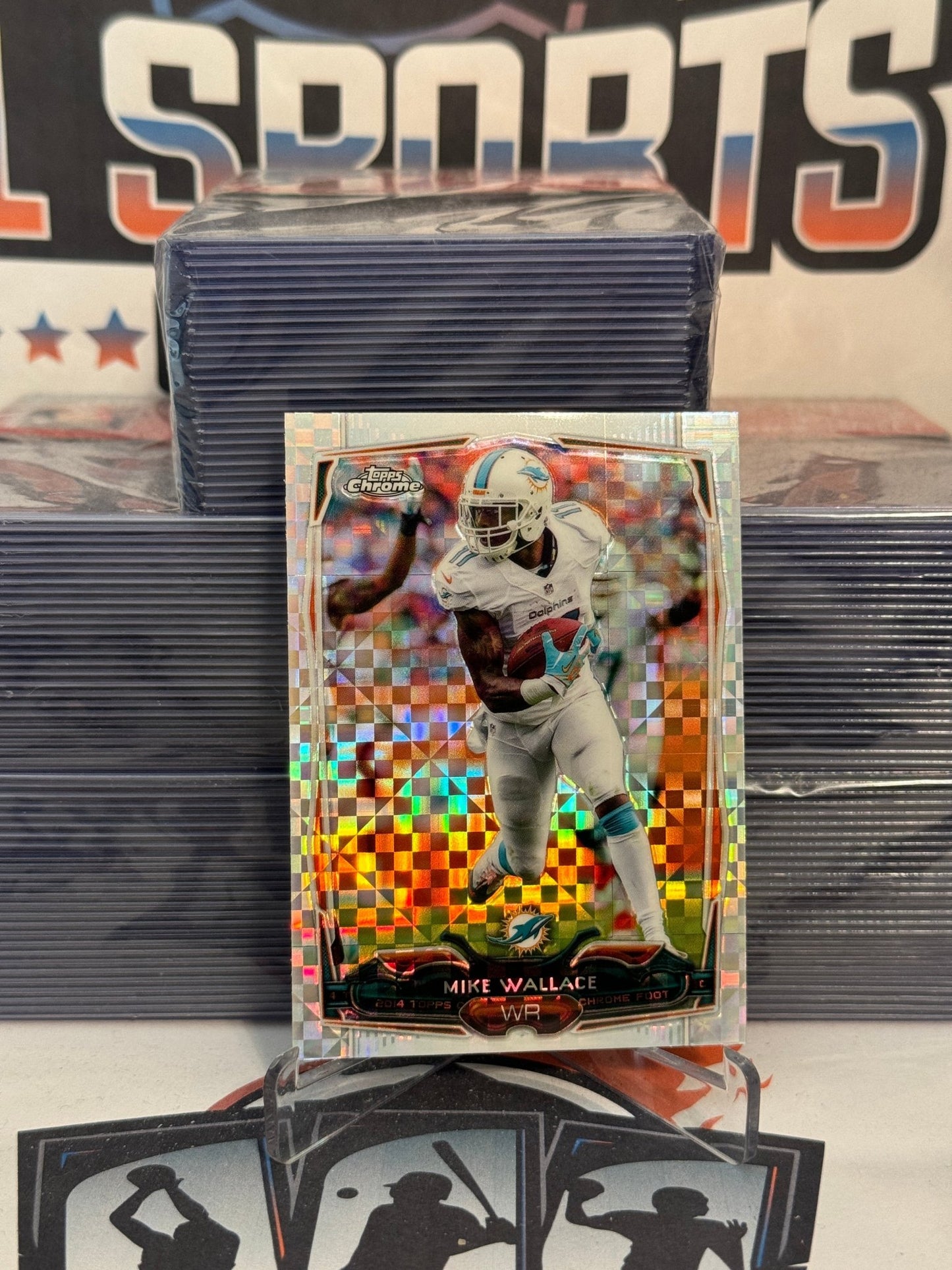 2014 Topps Chrome (X-Fractor) Mike Wallace #68