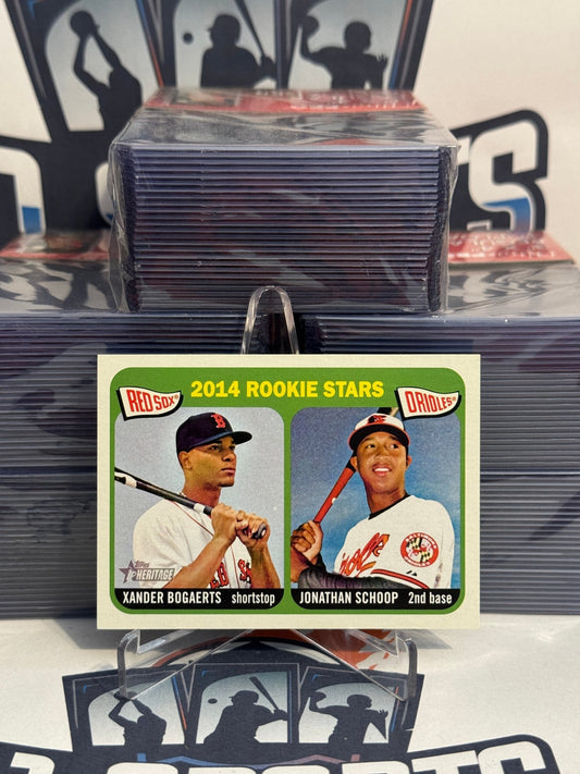 2014 Topps Heritage (Rookie Stars) Xander Bogaerts & Jonathan Schoop #49