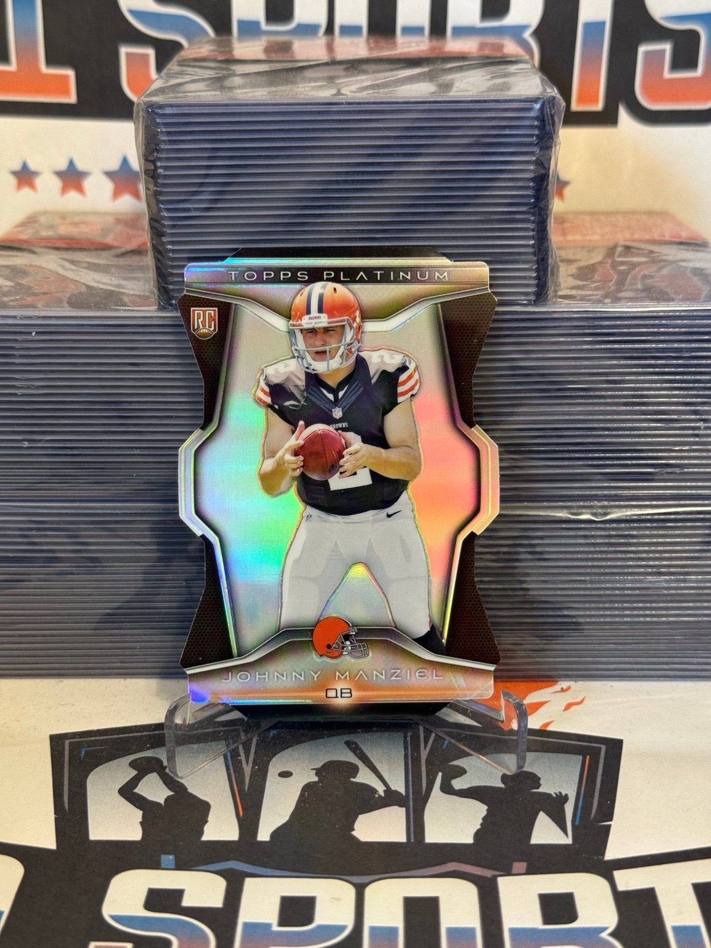 2014 Topps Platinum (Die Cut Refractor) Johnny Manziel Rookie #PDC-JM