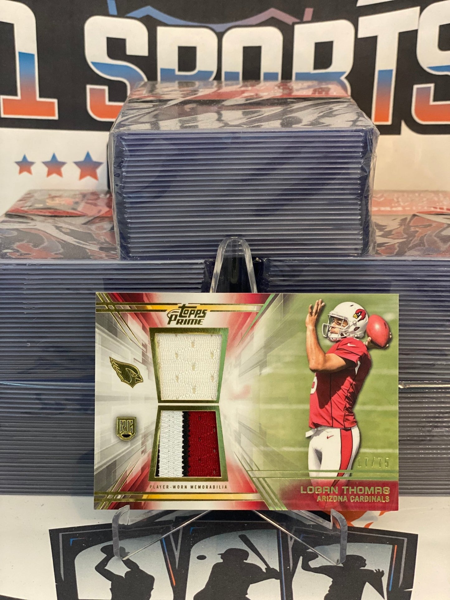 2014 Topps Prime (Rookie Relic 17/75) Logan Thomas #D-LT