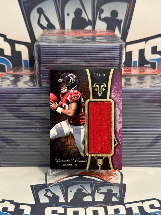2014 Topps Triple Threads (Rookie Jumbo Relic 11/75) Devonta Freeman #TTRJR-27