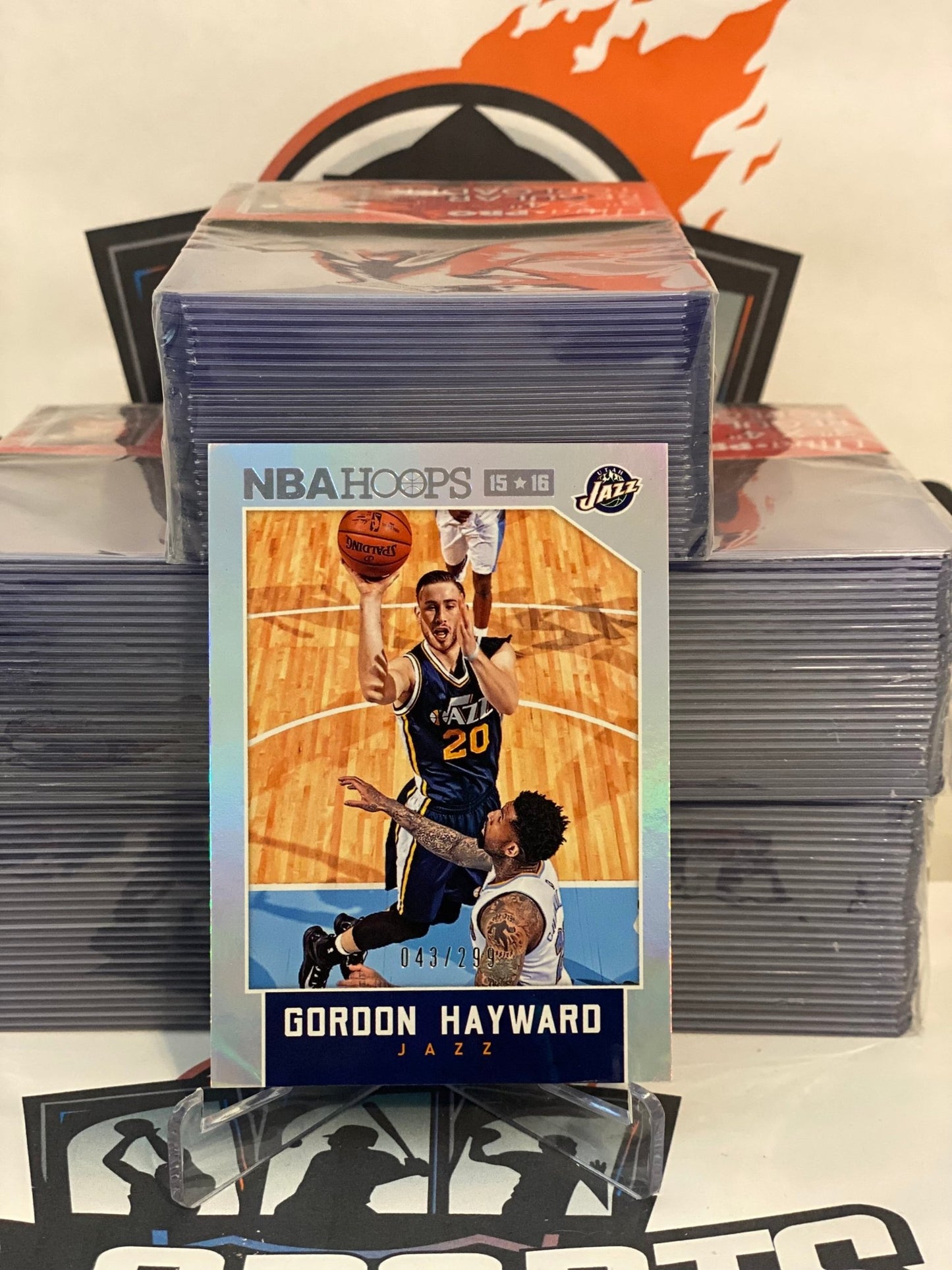 2015 NBA Hoops (Silver 043/299) Gordon Hayward #91