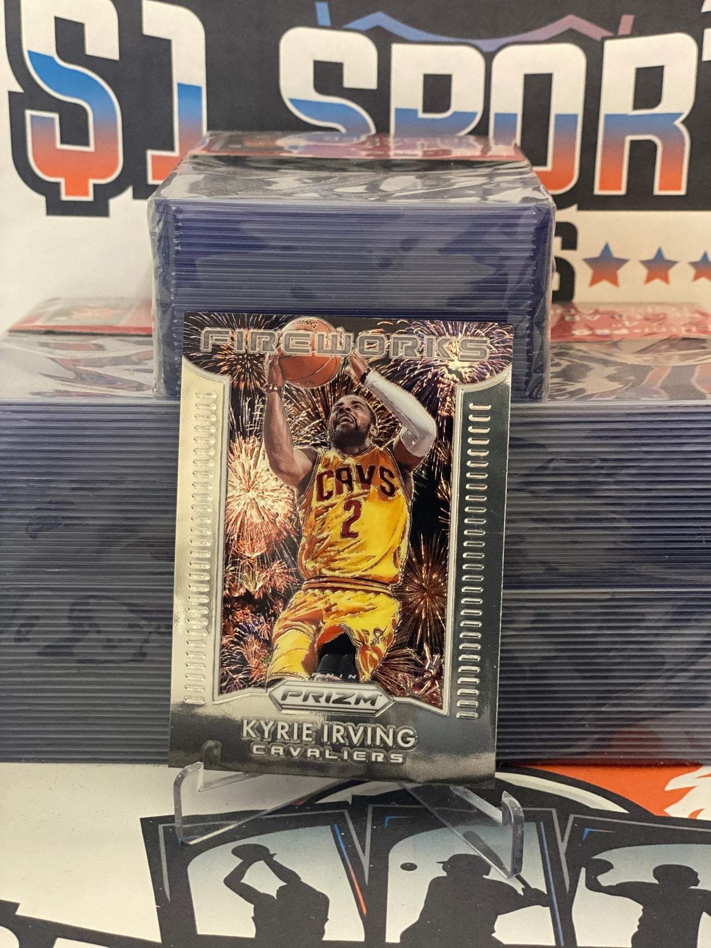 2015 Panini Prizm (Fireworks) Kyrie Irving #7
