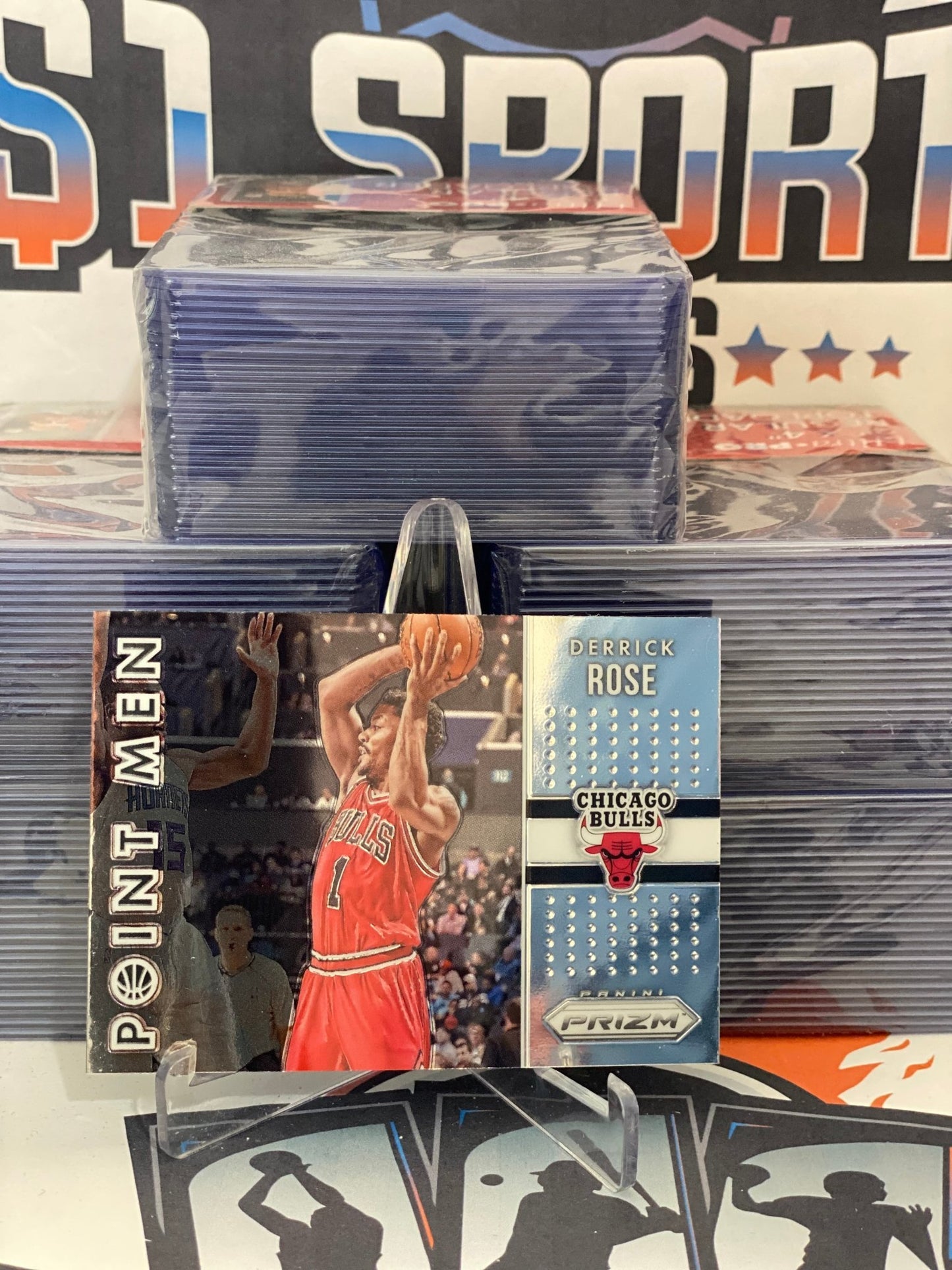 2015 Panini Prizm (Point Men) Derrick Rose #9