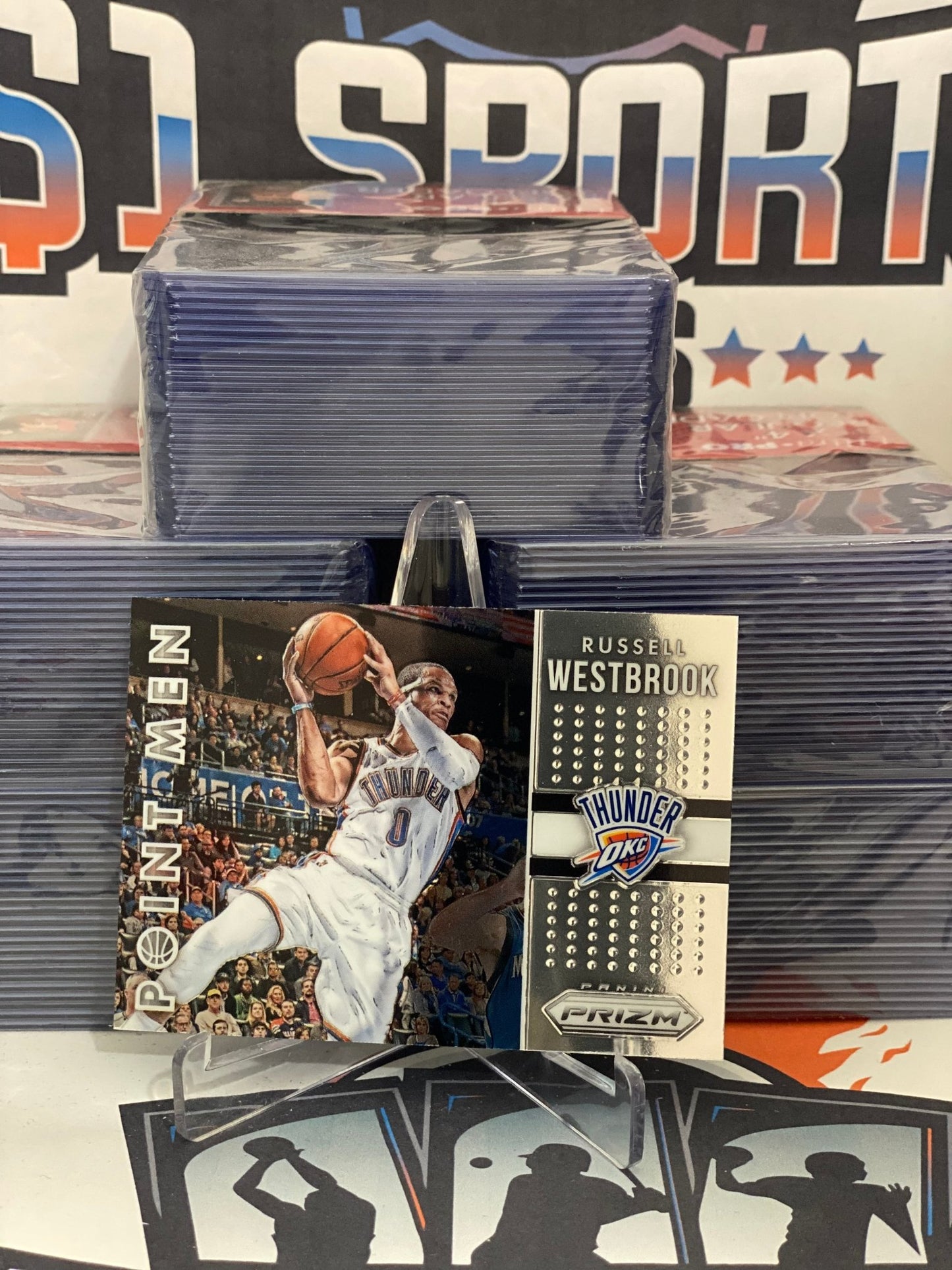 2015 Panini Prizm (Point Men) Russell Westbrook #10