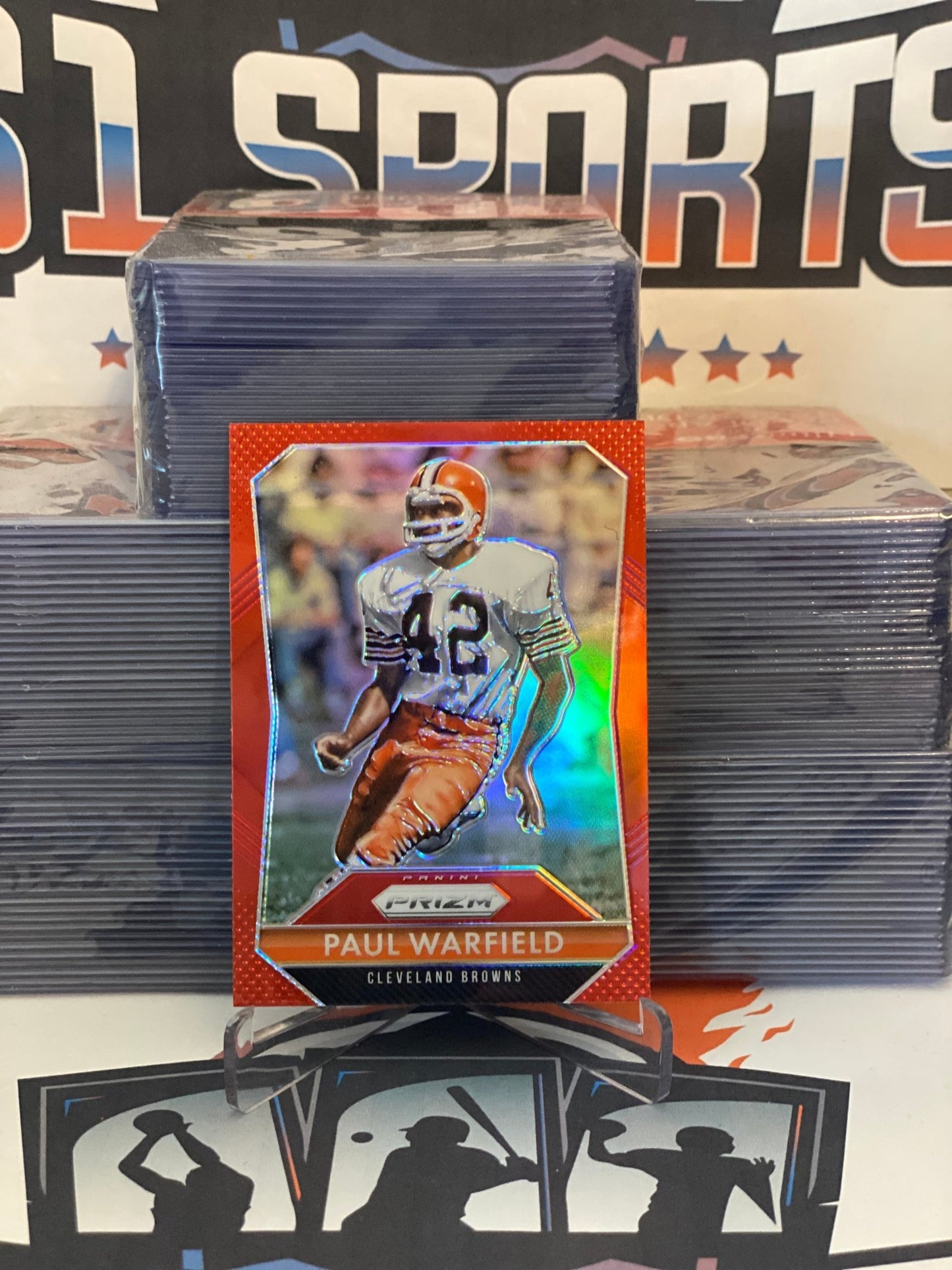 2015 Panini Prizm (Red Prizm) Paul Warfield #42