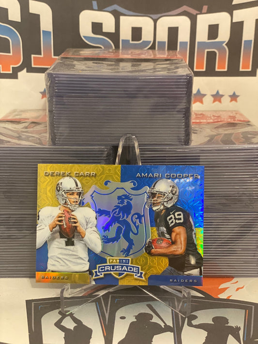 2015 Panini Rookies & Stars (Crusade Dual) Derek Carr & Amari Cooper #CC3