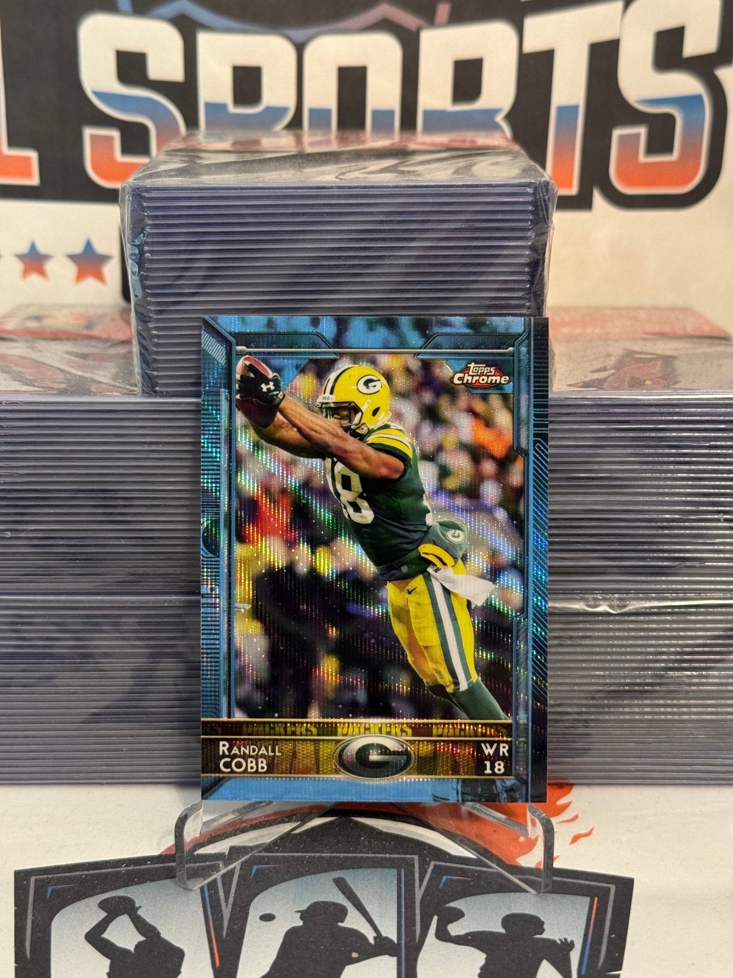 2015 Topps Chrome (Light Blue Refractor) Randall Cobb #34
