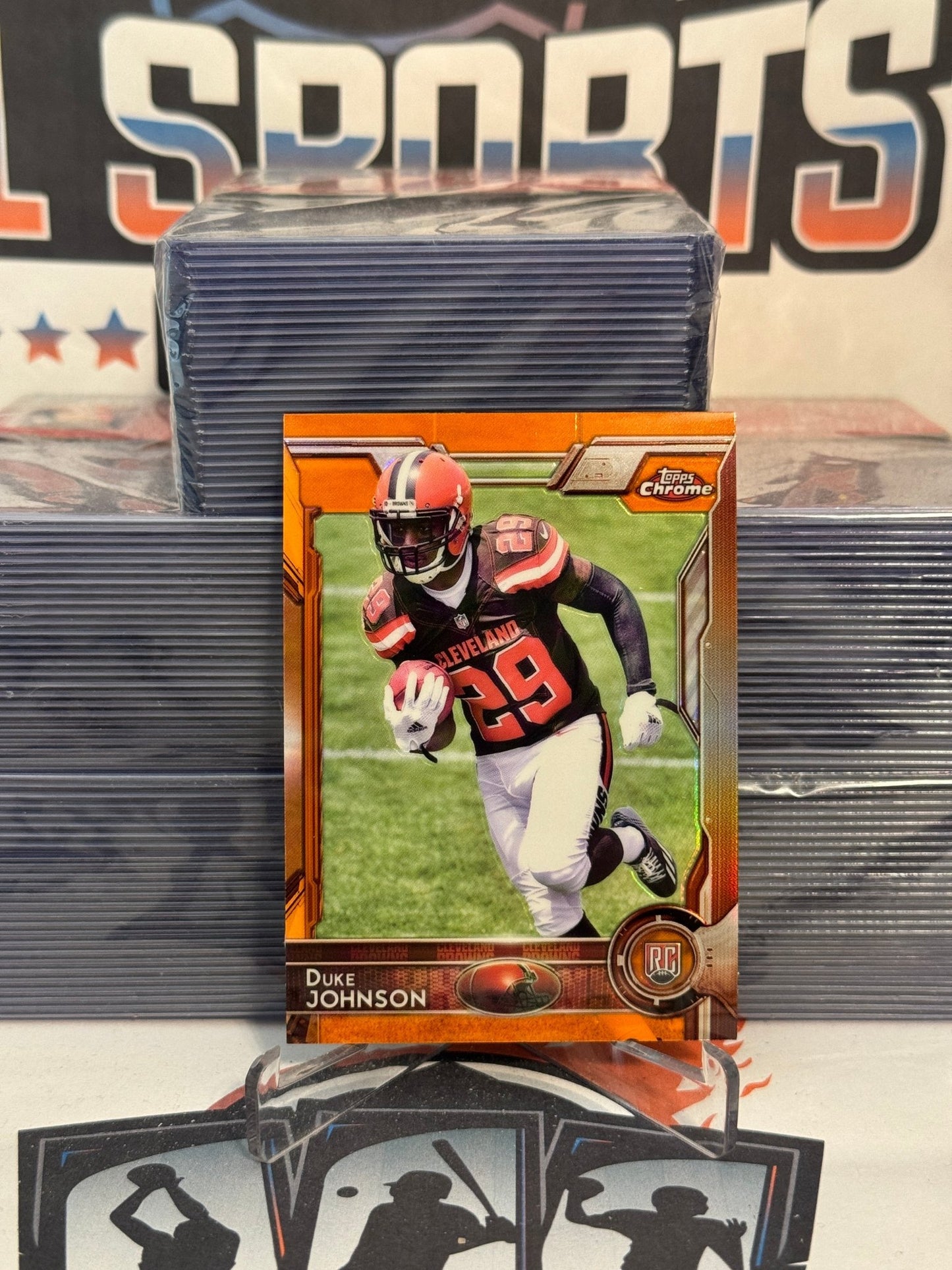 2015 Topps Chrome (Orange Refractor) Duke Johnson Rookie #140