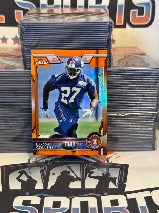 2015 Topps Chrome (Orange Refractor) Landon Collins Rookie #118