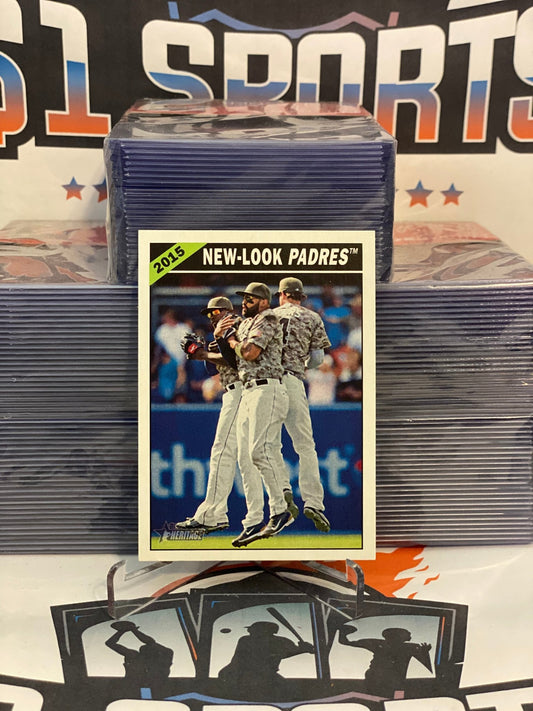 2015 Topps Heritage (New Look Padres) Justin Upton, Matt Kemp, Wil Myers #CC-10