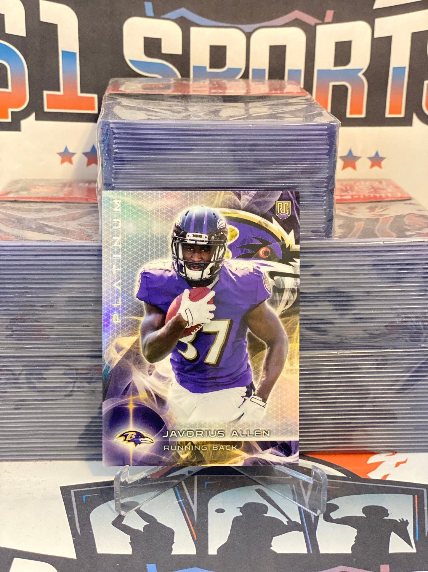 2015 Topps Platinum Javorius Allen Rookie #133