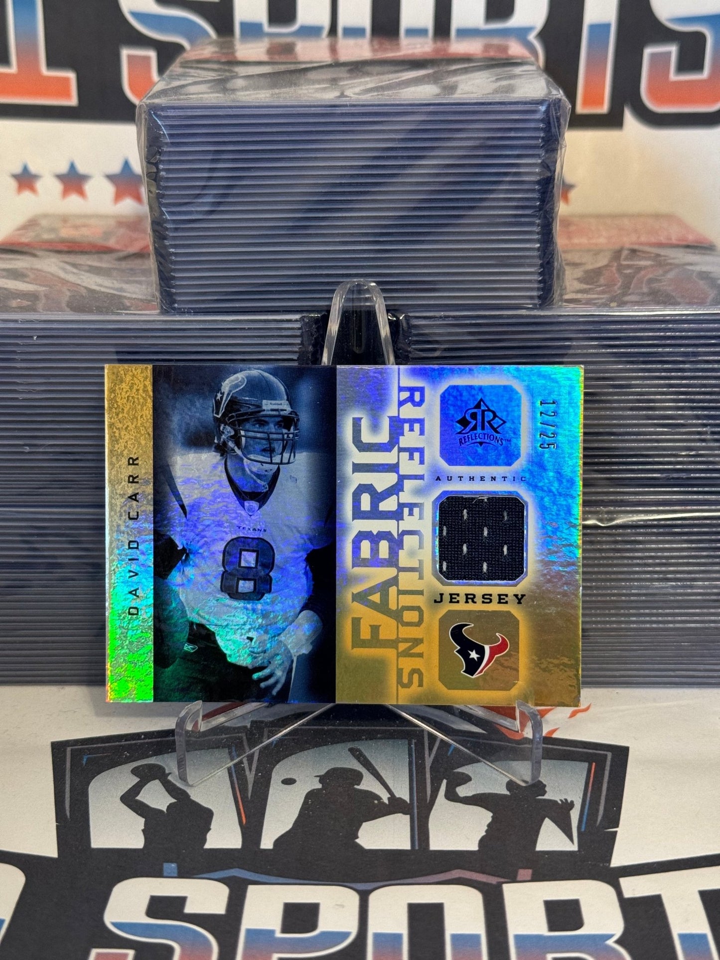 2015 Upper Deck (Gold, Fabric Reflections 12/25) David Carr #FR-DC