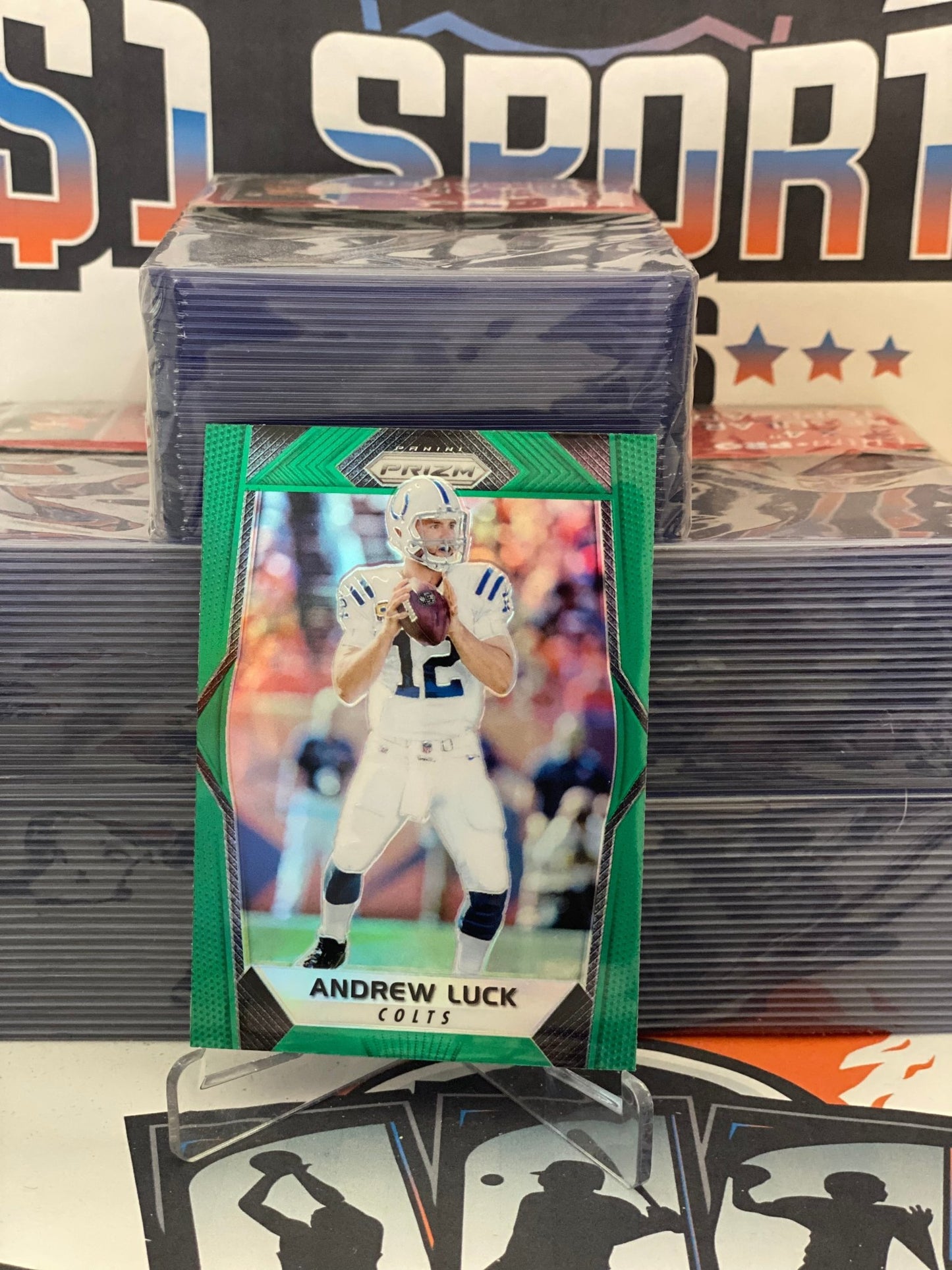 2016 Panini Prizm (Green Prizm) Andrew Luck #109