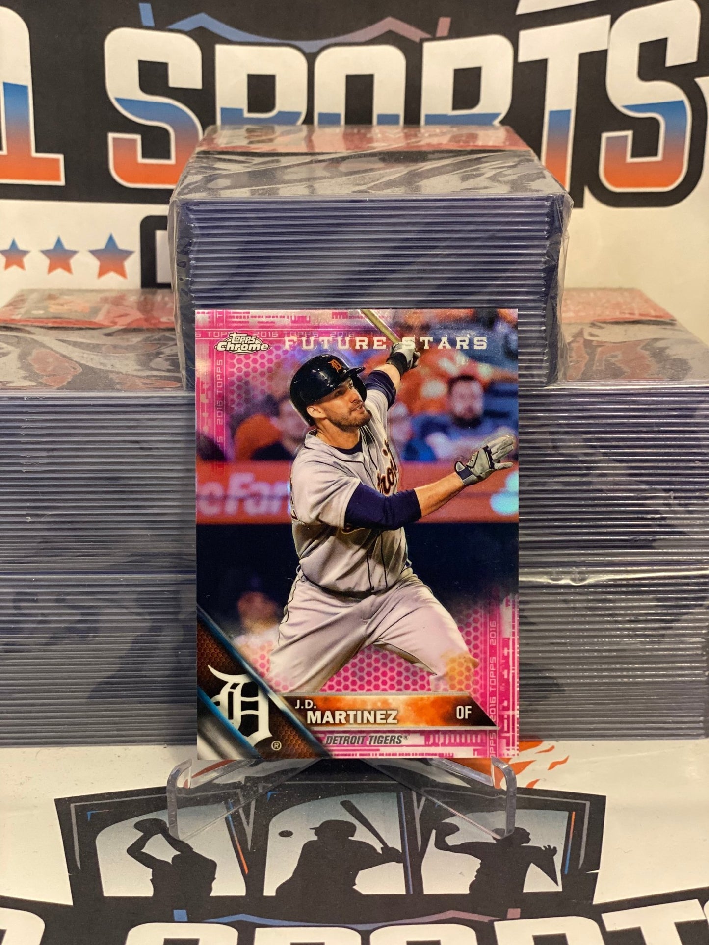2016 Topps Chrome (Pink Refractor, Future Stars) J.D. Martinez #4