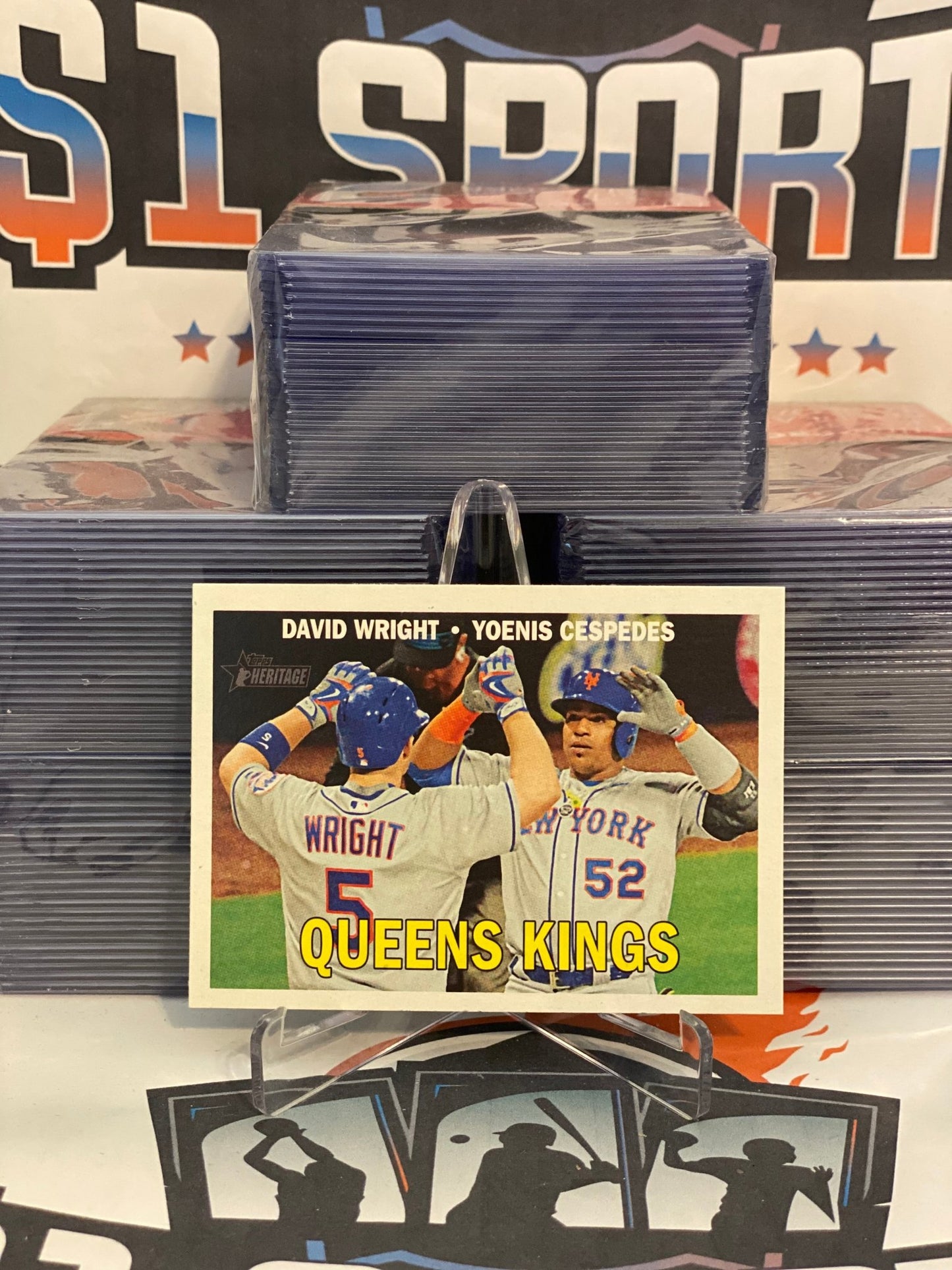 2016 Topps Heritage (Queens Kings) David Wright & Yoenis Cespedes #CC-16
