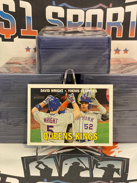 2016 Topps Heritage (Queens Kings) David Wright & Yoenis Cespedes #CC-16