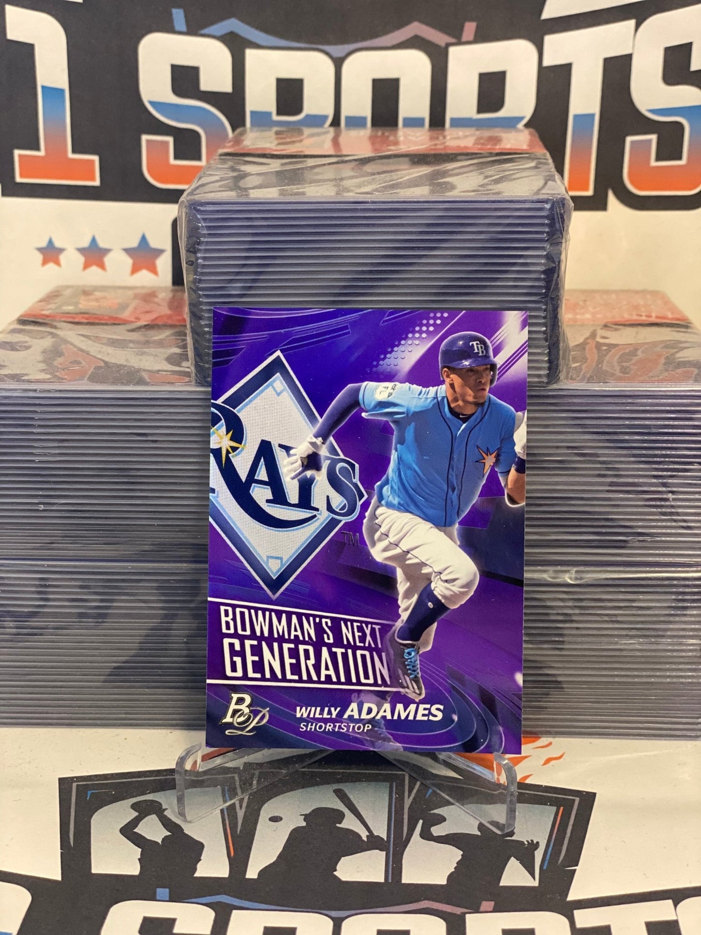 2017 Bowman Platinum (Purple, Next Generation 204/250) Willy Adames #BNG-WA