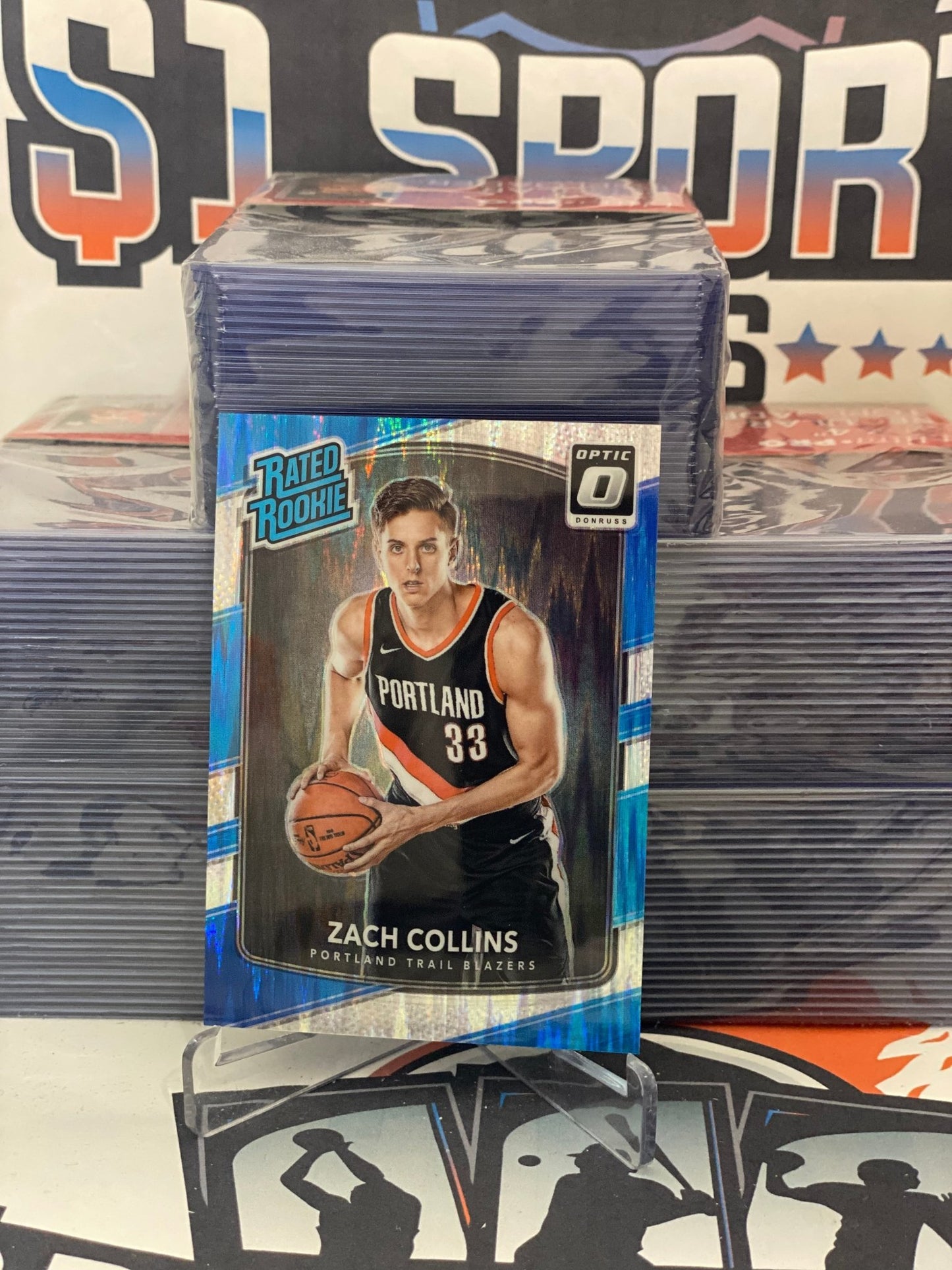 2017 Donruss Optic (Flash Prizm, Rated Rookie) Zach Collins #191