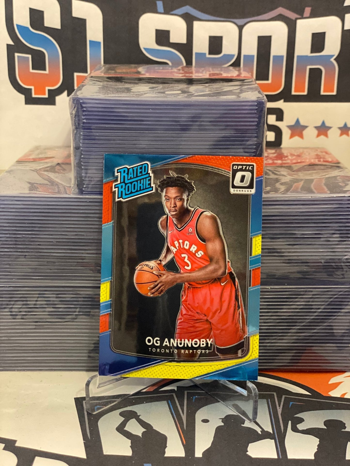 2017 Donruss Optic (Mega Red Yellow, Rated Rookie) OG Anunoby #178