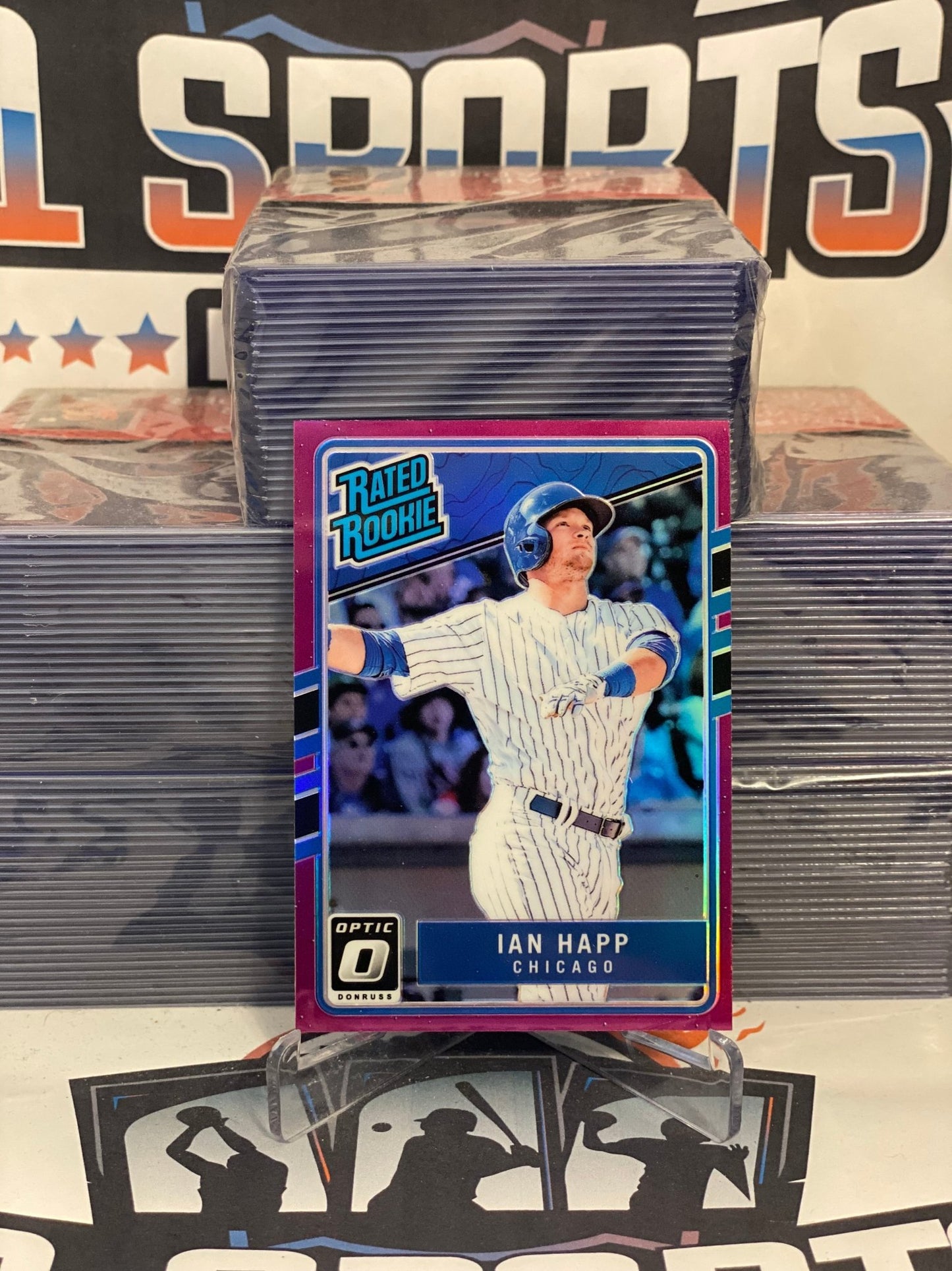 2017 Donruss Optic (Purple Prizm, Rated Rookie) Ian Happ #40