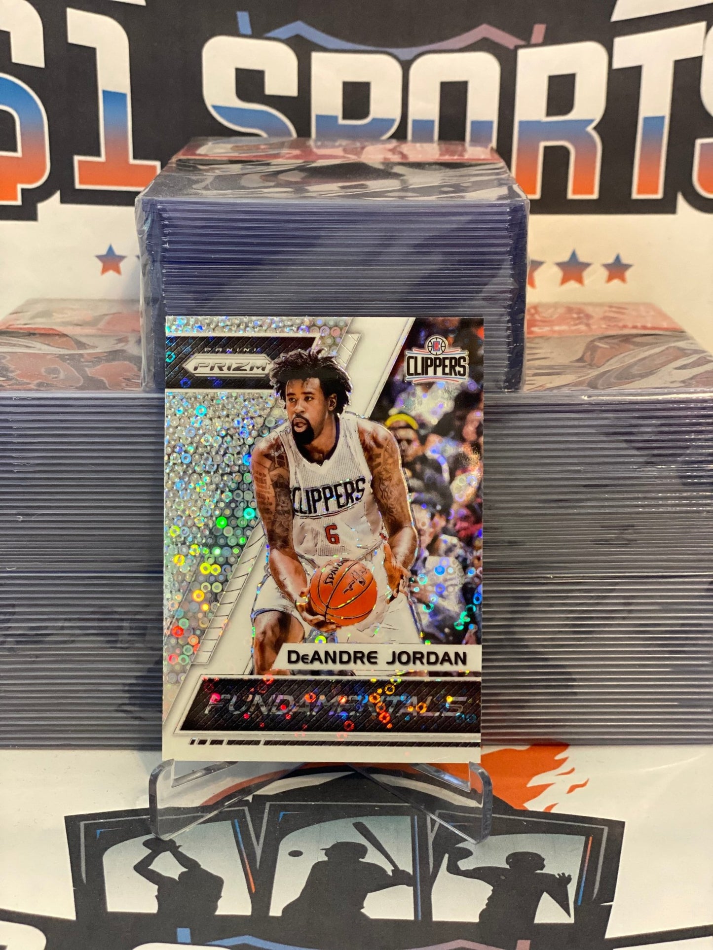 2017 Panini Prizm (Fast Break Prizm, Fundamentals) DeAndre Jordan #35