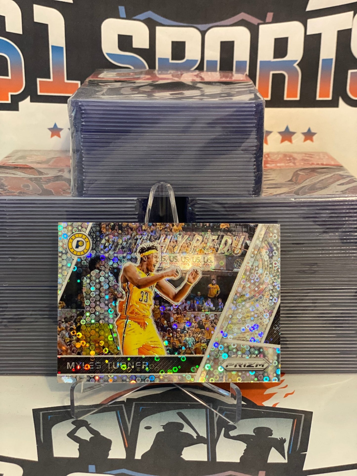 2017 Panini Prizm (Fast Break Prizm, Get Hyped!) Myles Turner #GH-MT