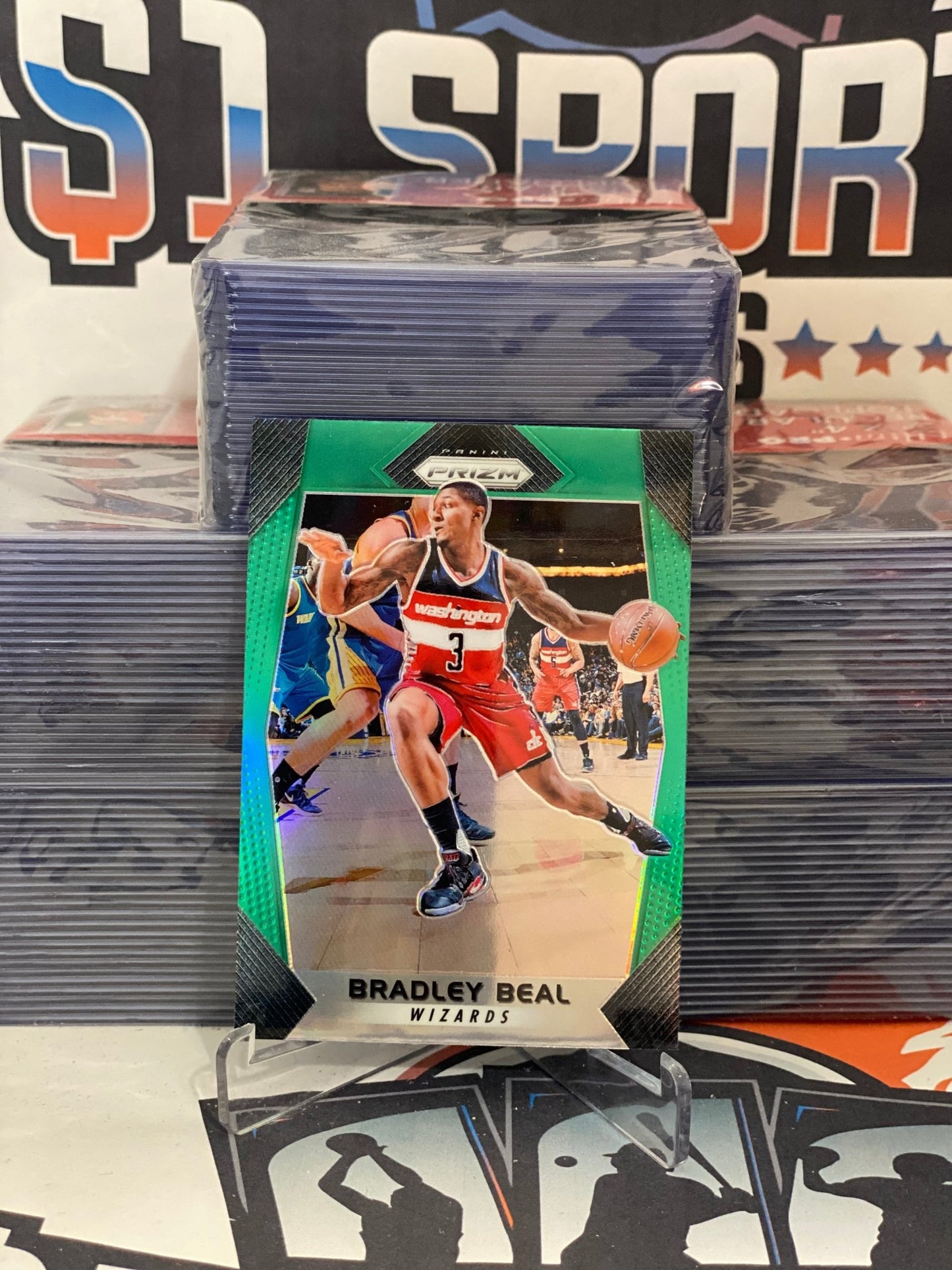 2017 Panini Prizm (Green Prizm) Bradley Beal #132