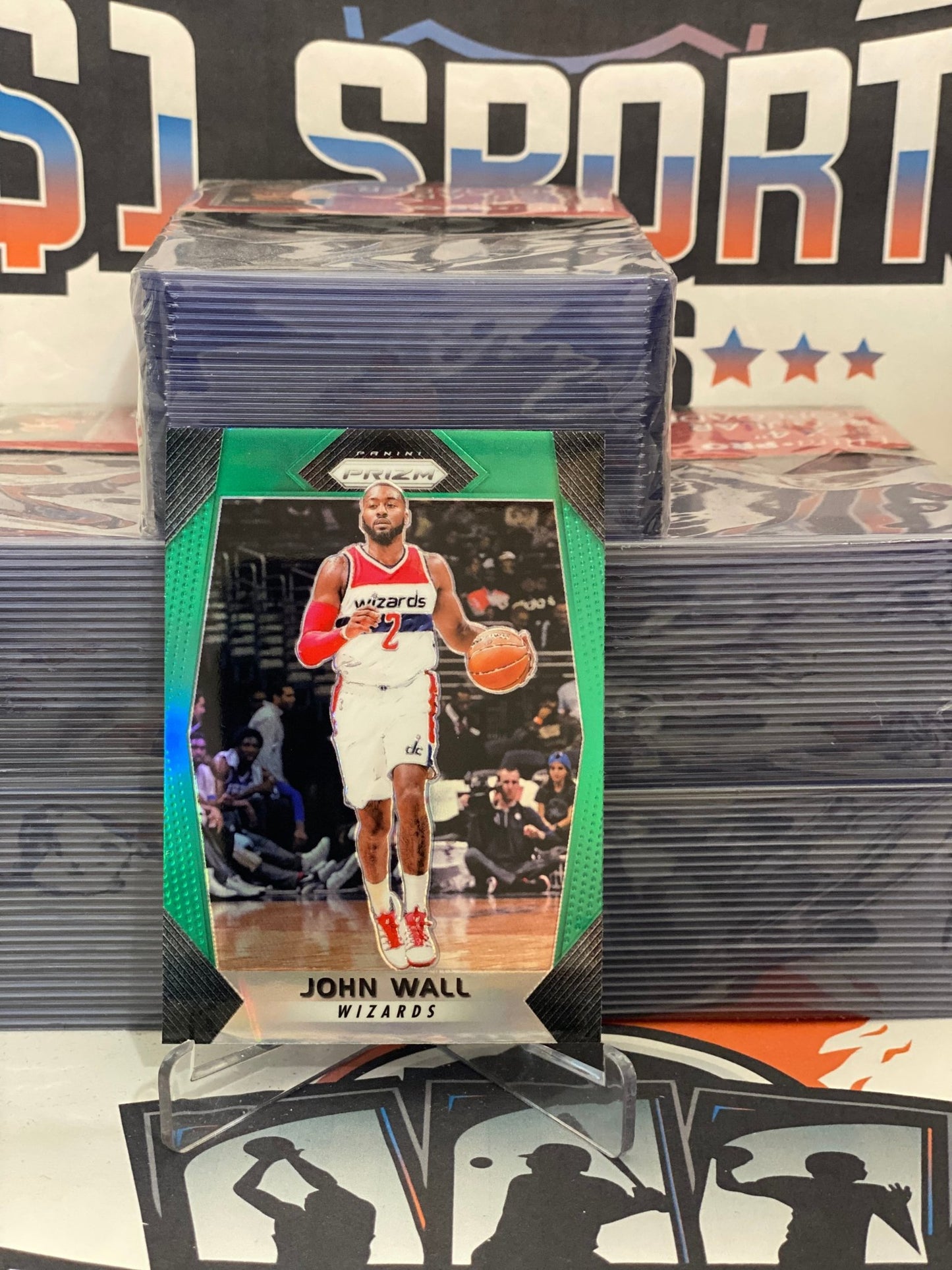 2017 Panini Prizm (Green Prizm) John Wall #131