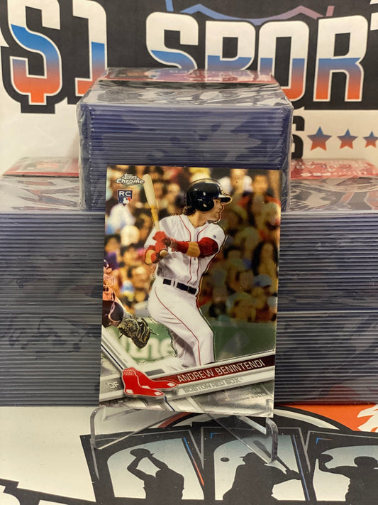 2017 Topps Chrome Andrew Benintendi Rookie #100
