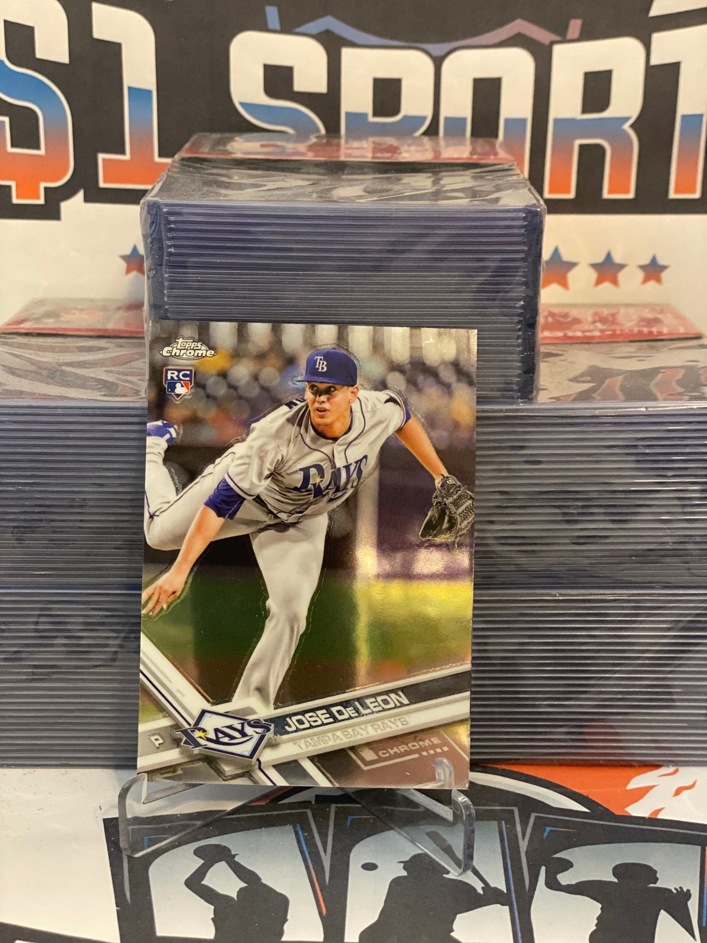 2017 Topps Chrome Jose De Leon Rookie #77