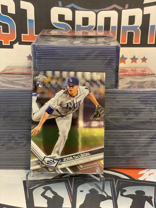 2017 Topps Chrome Jose De Leon Rookie #77