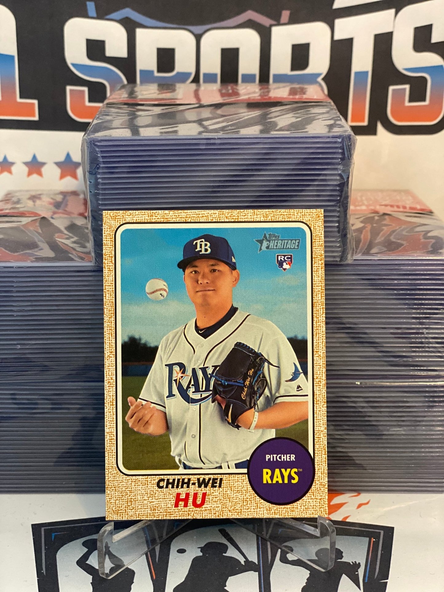 2017 Topps Heritage Chih-Wei Hu Rookie #645