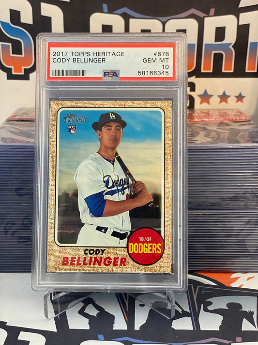 2017 Topps Heritage Cody Bellinger Rookie #678 - PSA 10