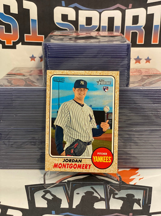 2017 Topps Heritage Jordan Montgomery Rookie #646