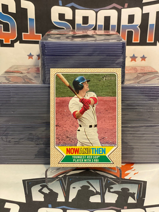 2017 Topps Heritage (Now & Then) Andrew Benintendi #NT-3