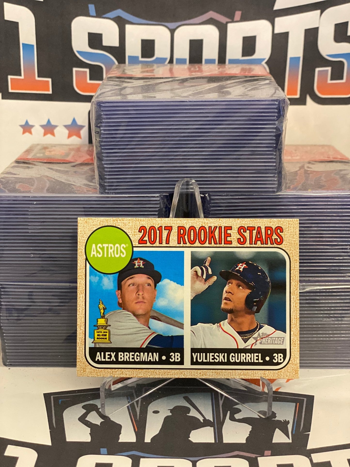 2017 Topps Heritage (Rookie Stars) Alex Bregman & Yulieski Gurriel #113
