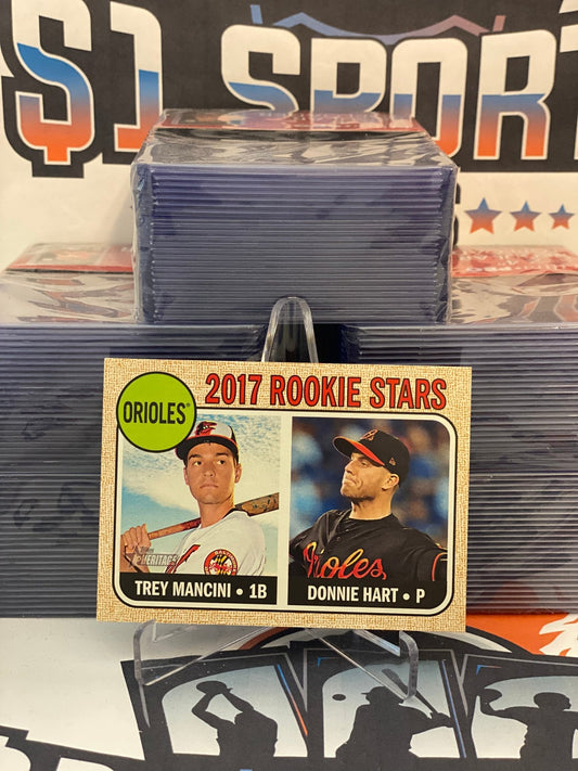 2017 Topps Heritage (Rookie Stars) Trey Mancini & Donnie Hart #396