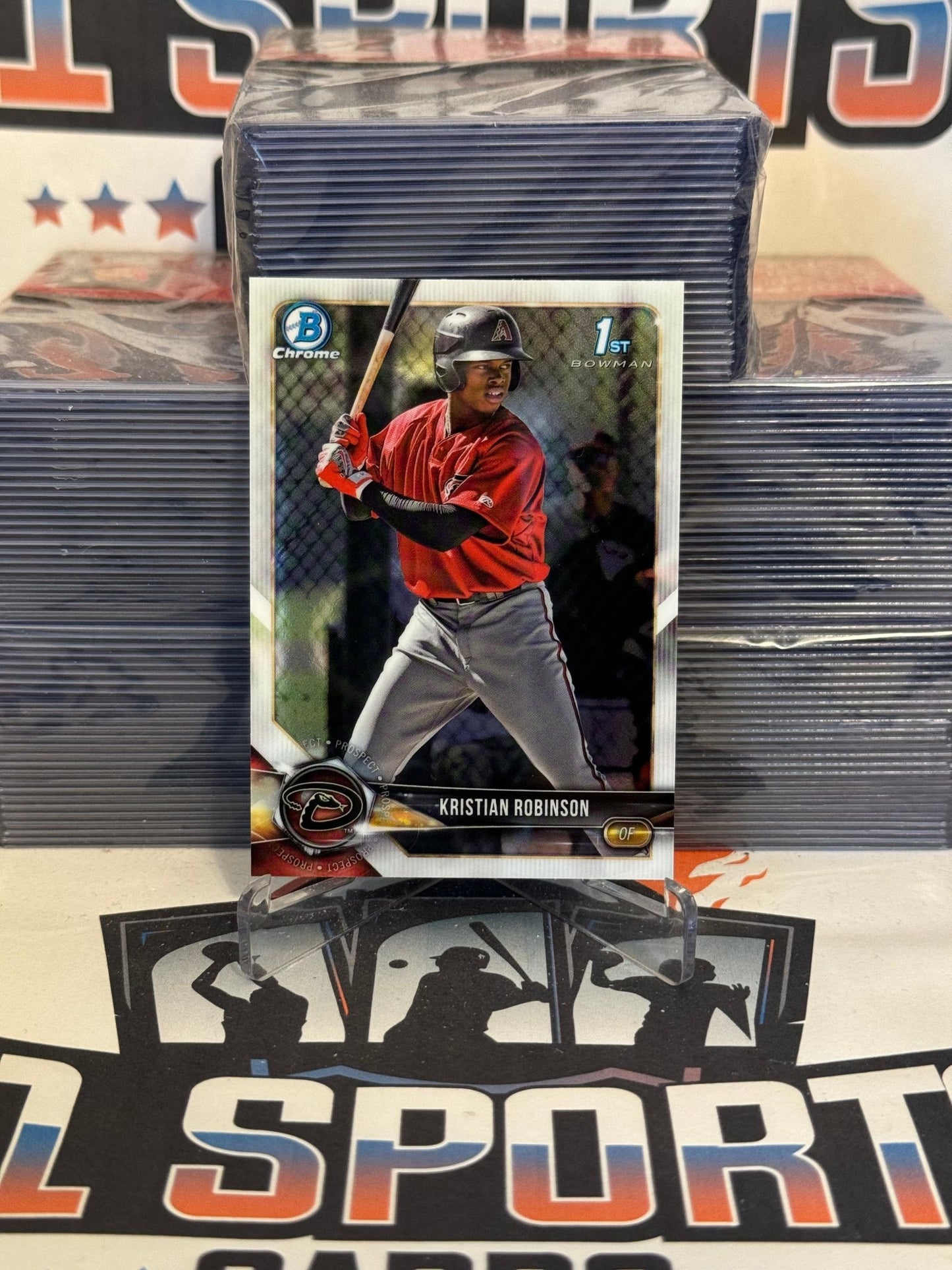 2018 Bowman Chrome Prospects (1st Bowman) Kristian Robinson #BCP186