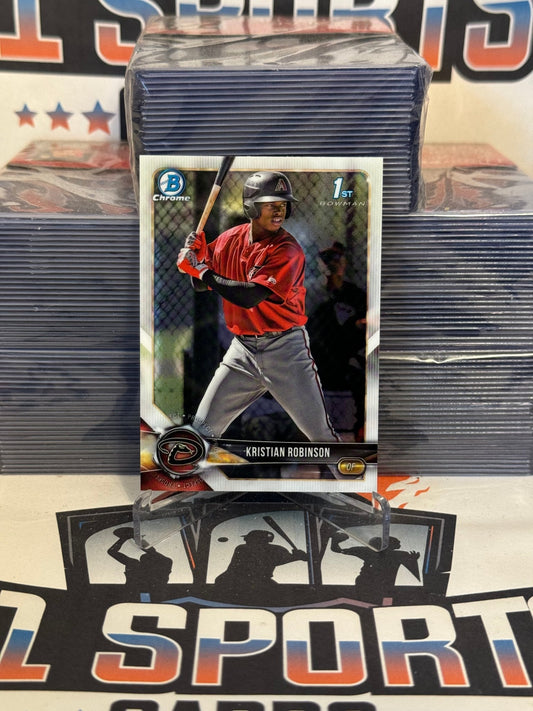 2018 Bowman Chrome Prospects (1st Bowman) Kristian Robinson #BCP186