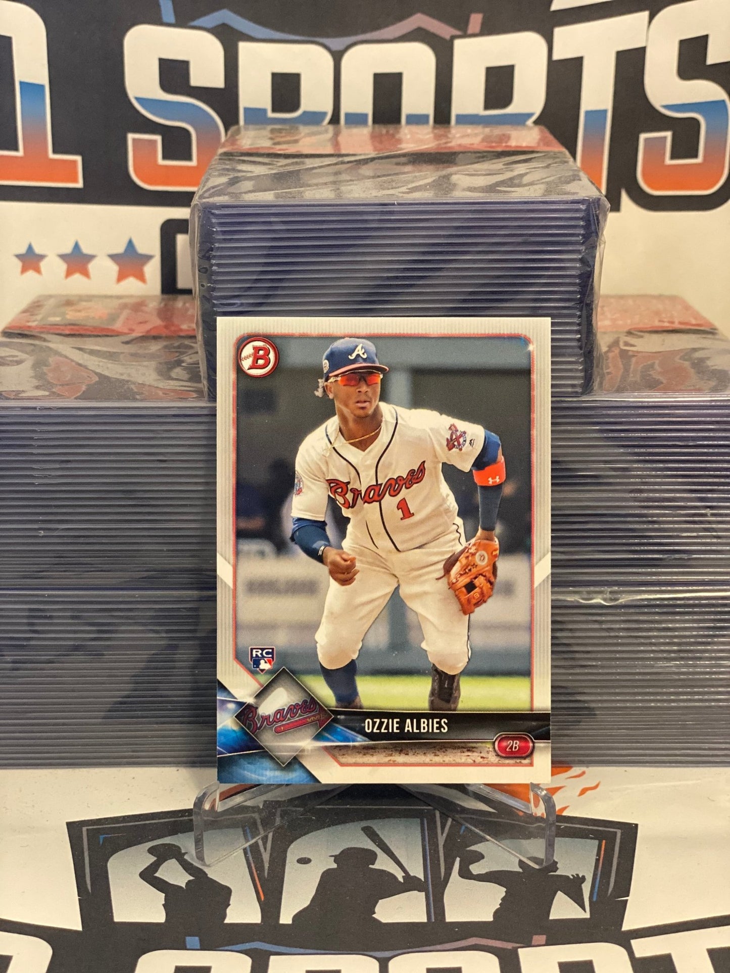 2018 Bowman Ozzie Albies Rookie #62