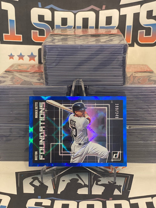 2018 Donruss (Blue, Foundations 189/249) Mookie Betts #F5