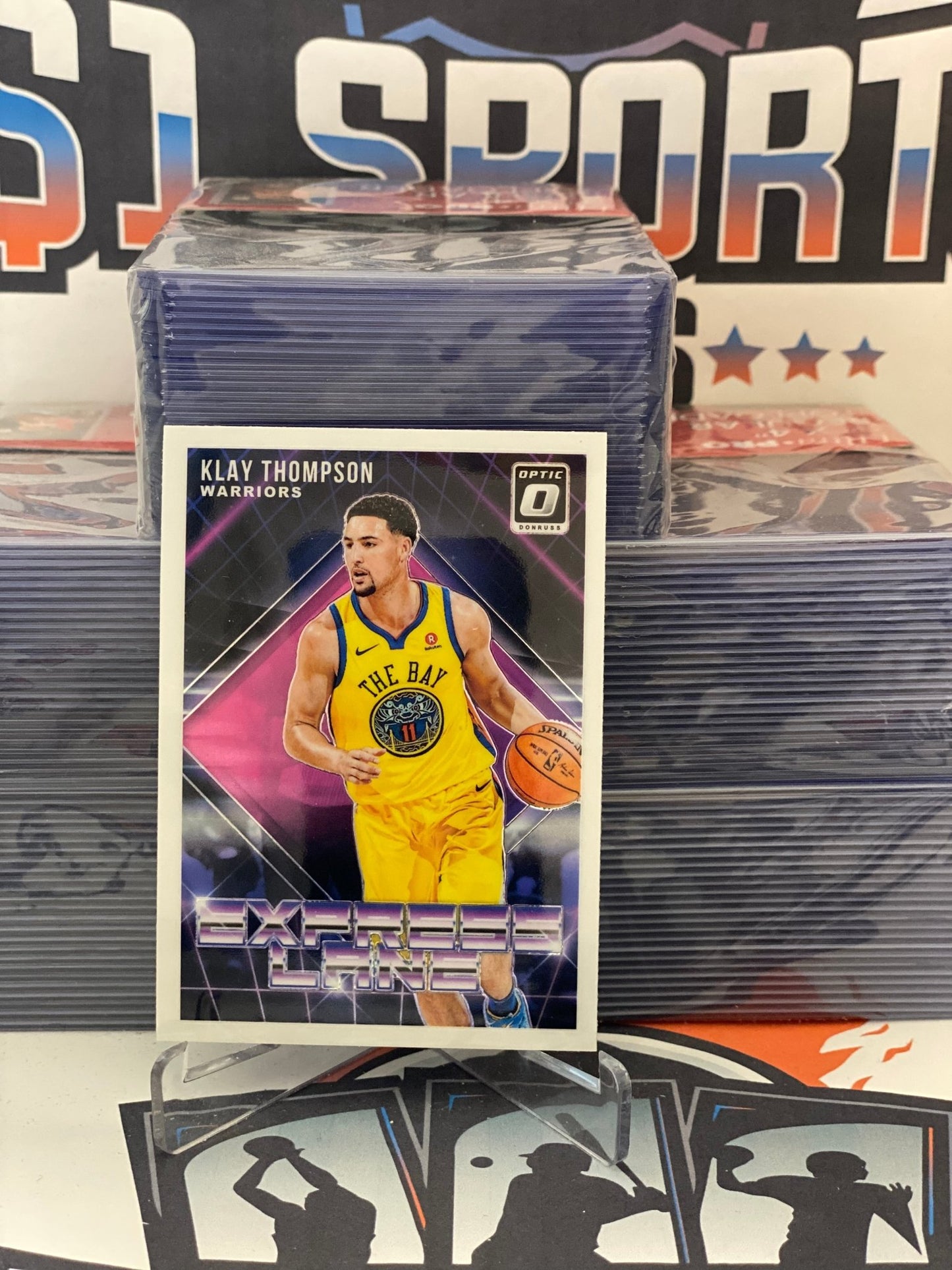 2018 Donruss Optic (Express Lane) Klay Thompson #25