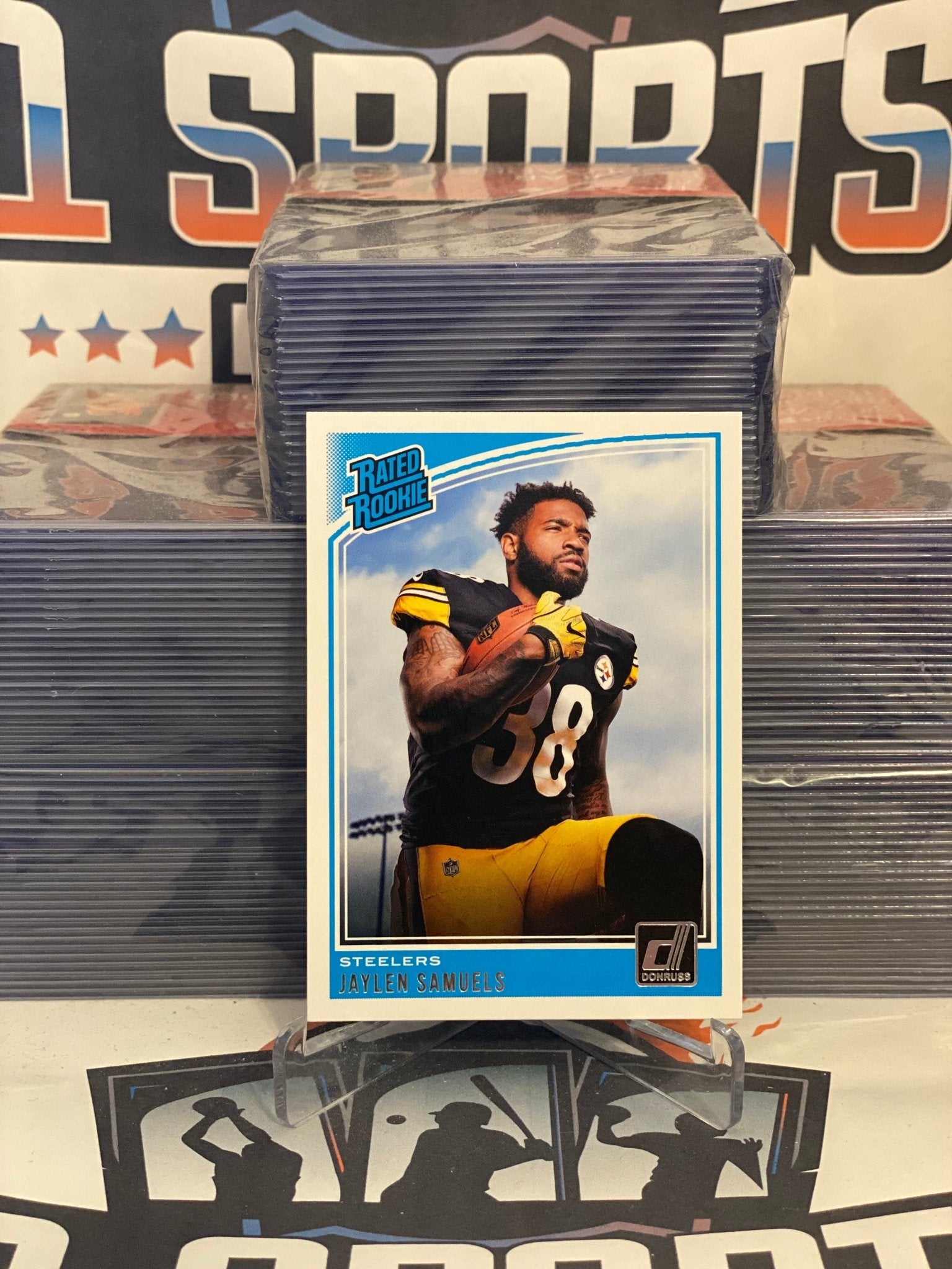 2018 Donruss Optic (Rated Rookie) Jaylen Samuels #334 – $1 Sports