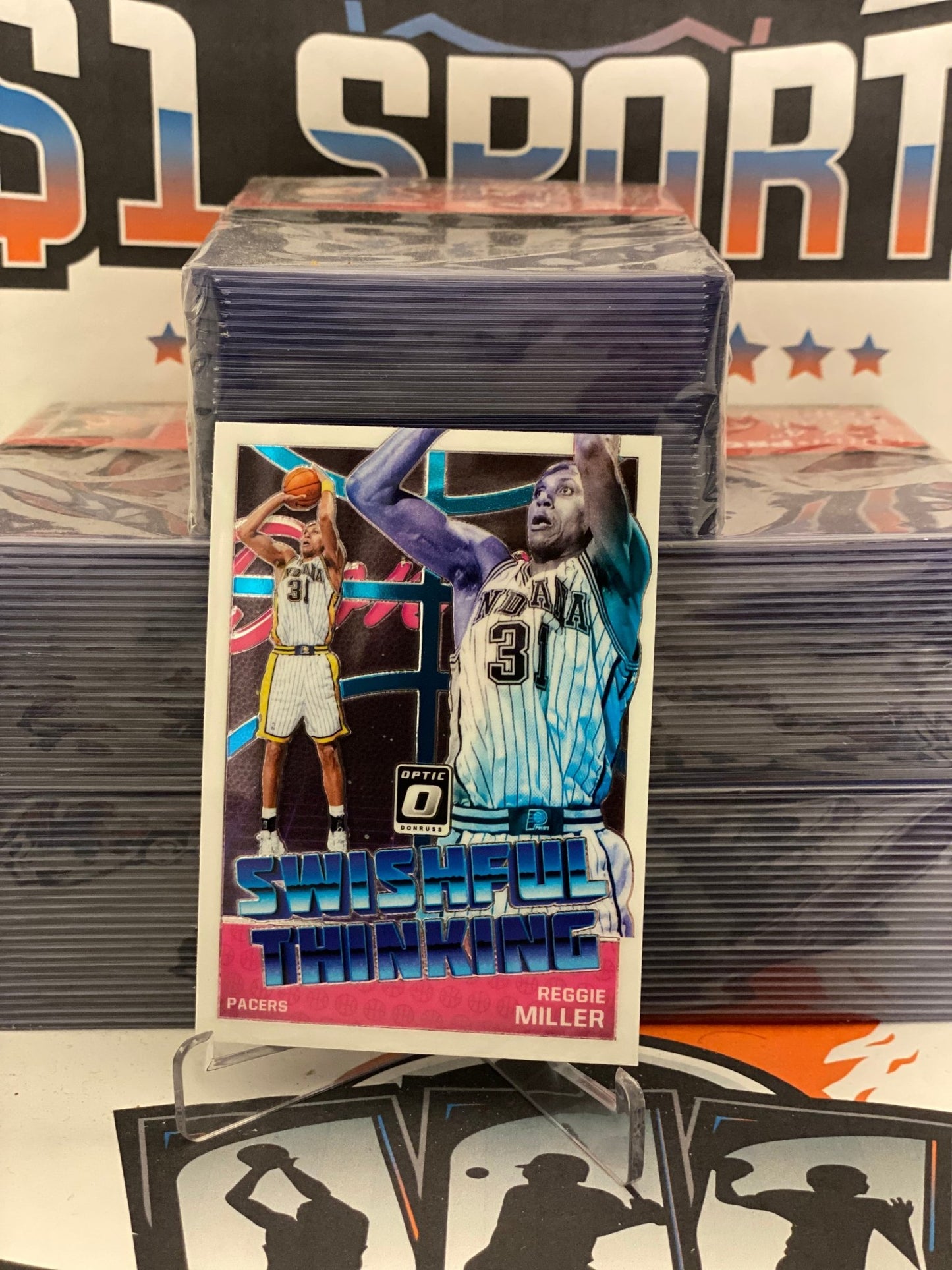 2018 Donruss Optic (Swishful Thinking) Reggie Miller #4